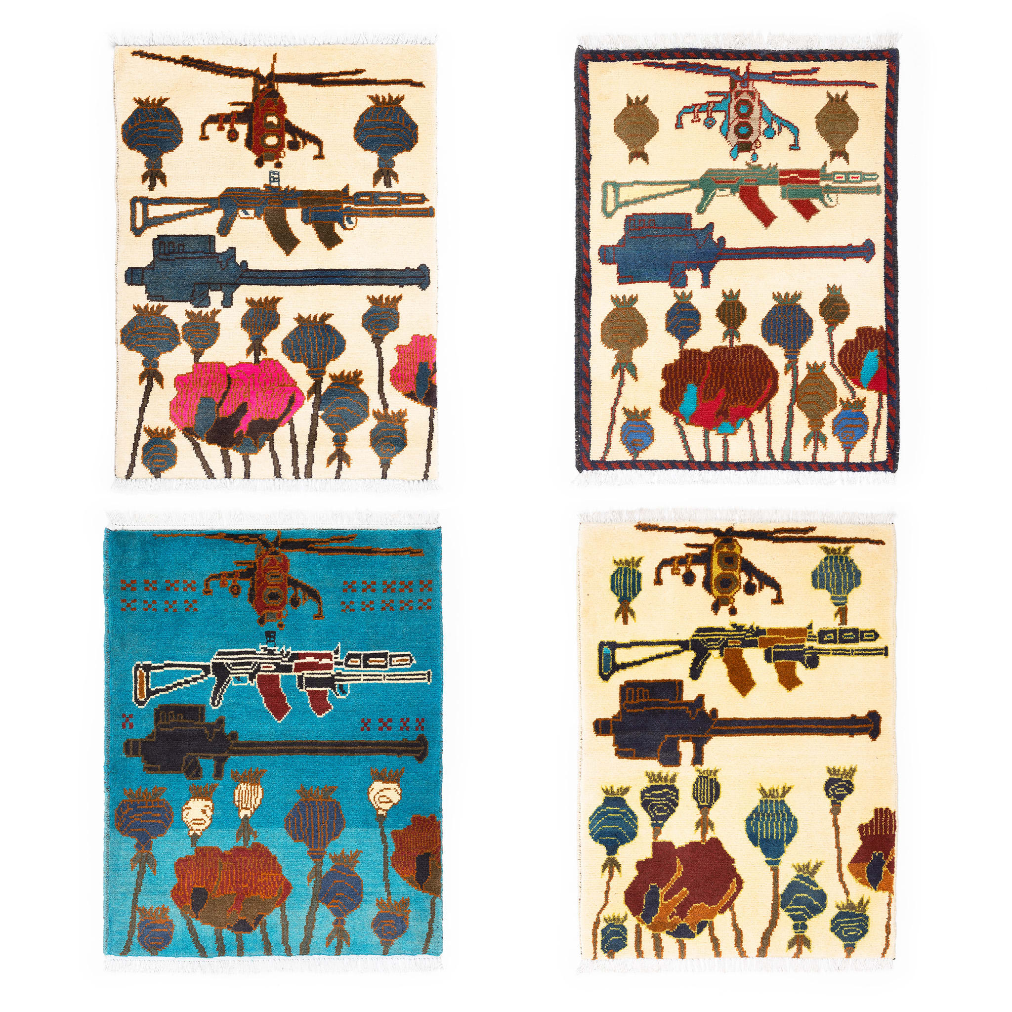 Afghan Arsenal Pattern War Rug - Image 10