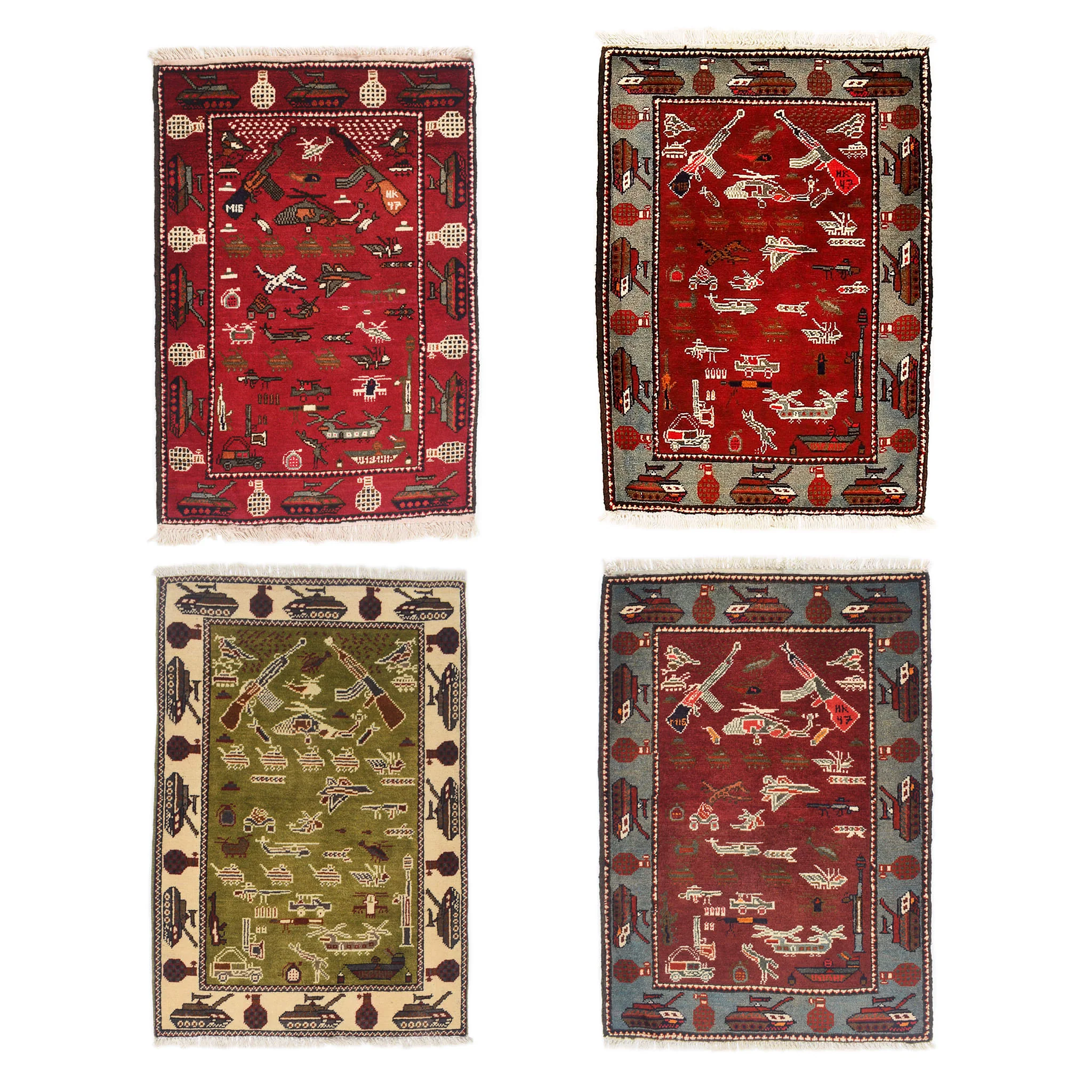 Afghan Arsenal Pattern War Rug - Image 14
