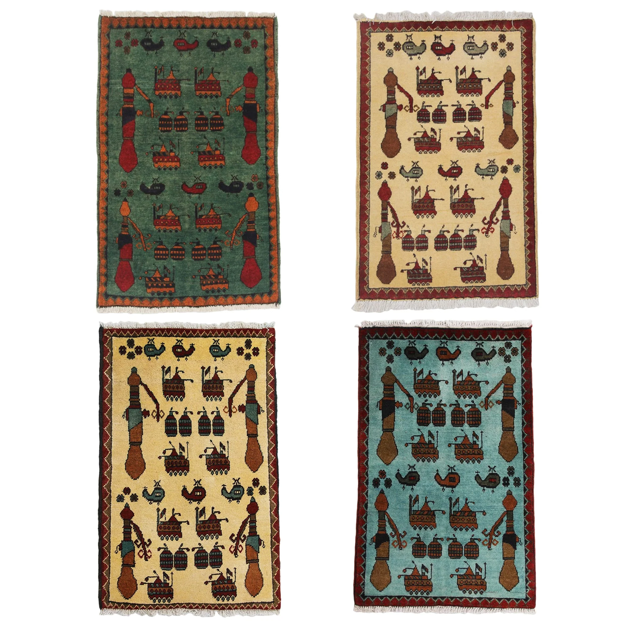 Afghan Arsenal Pattern War Rug - Image 18