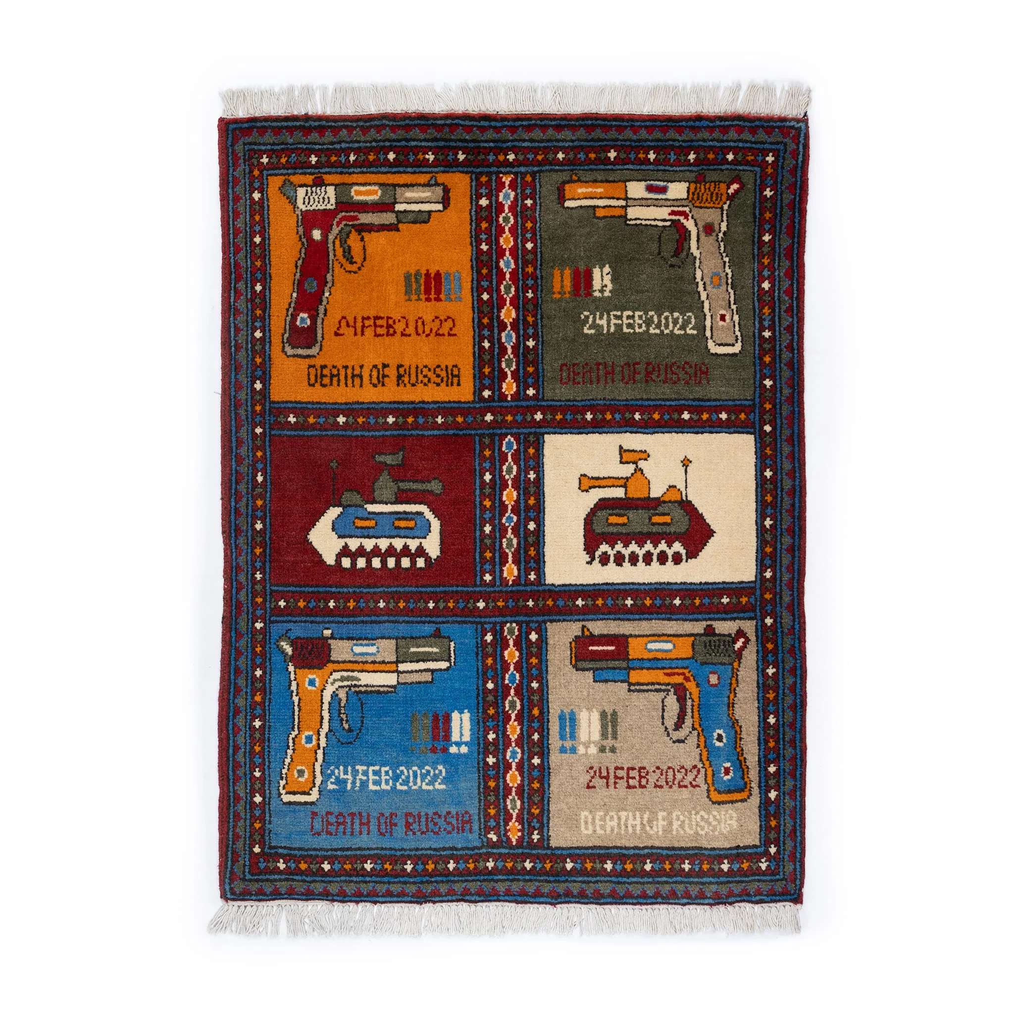 Afghan Arsenal Pattern War Rug - Image 21