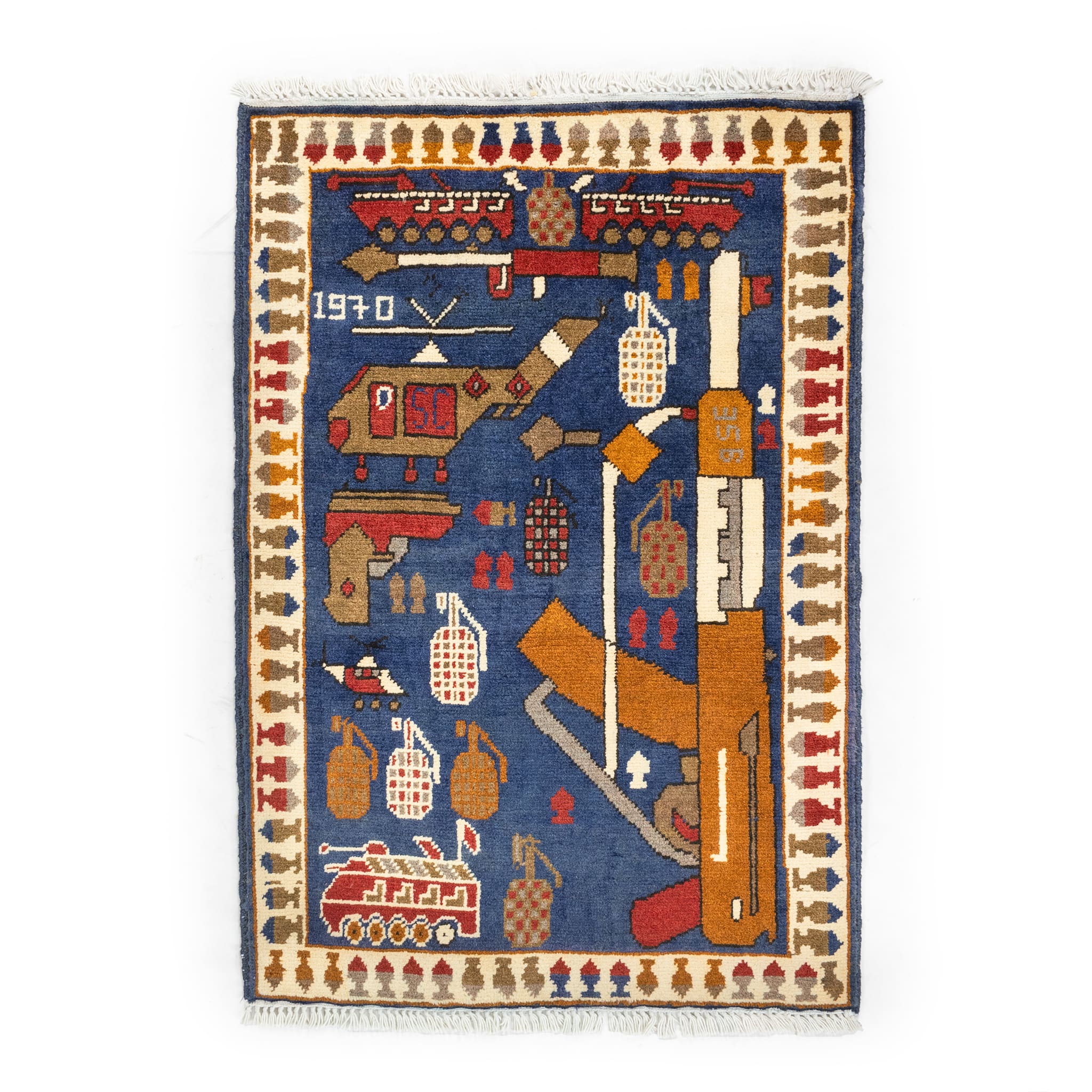 Afghan Arsenal Pattern War Rug - Image 5