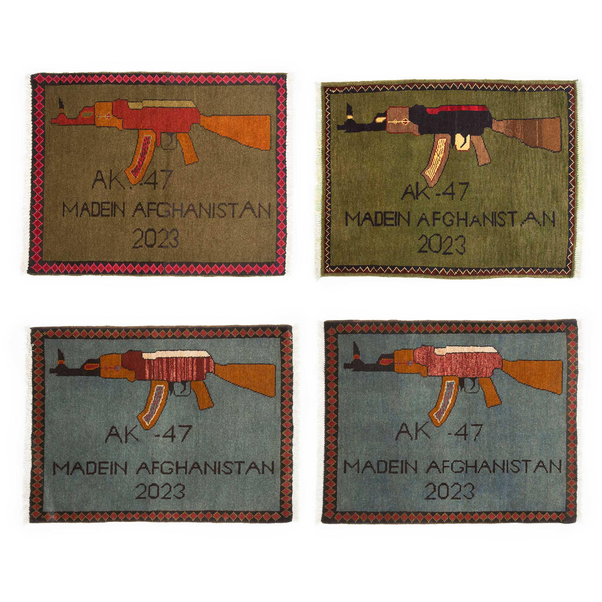 Afghan Arsenal Pattern War Rug - Image 8