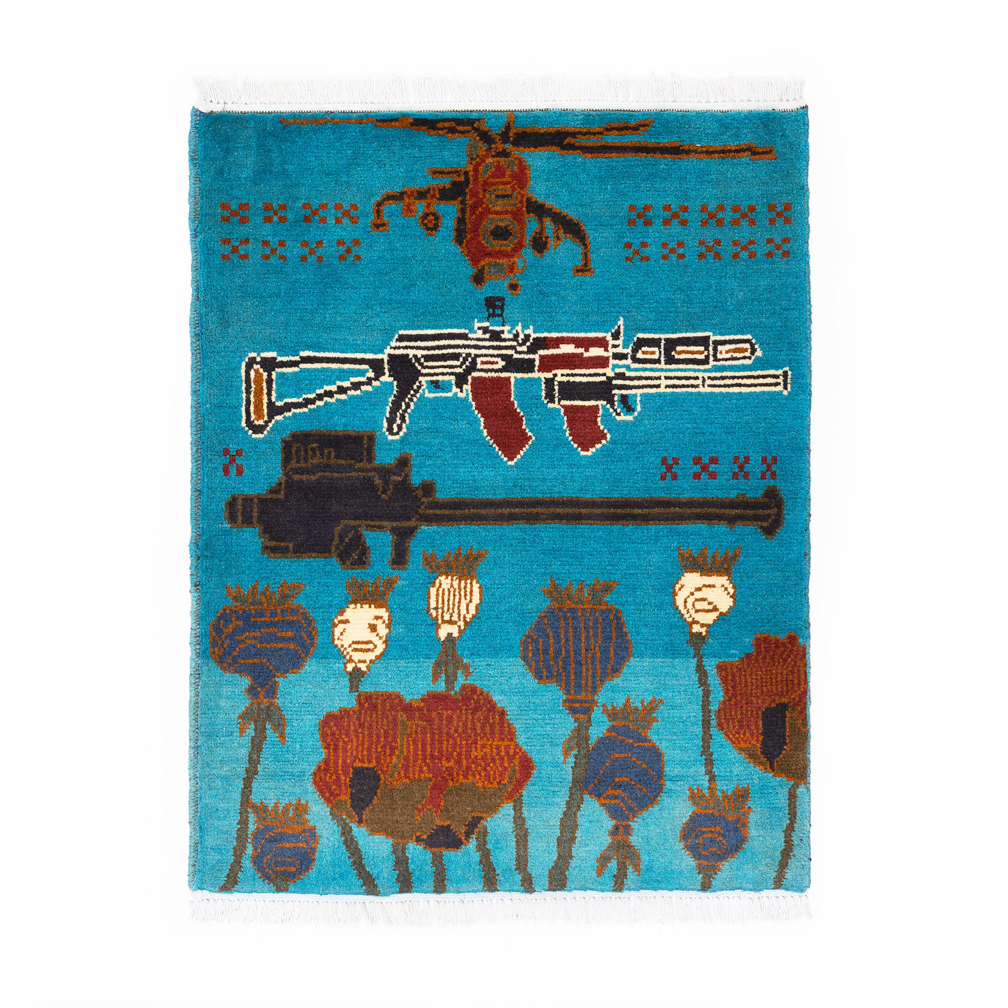 Afghan Arsenal Pattern War Rug - Image 9