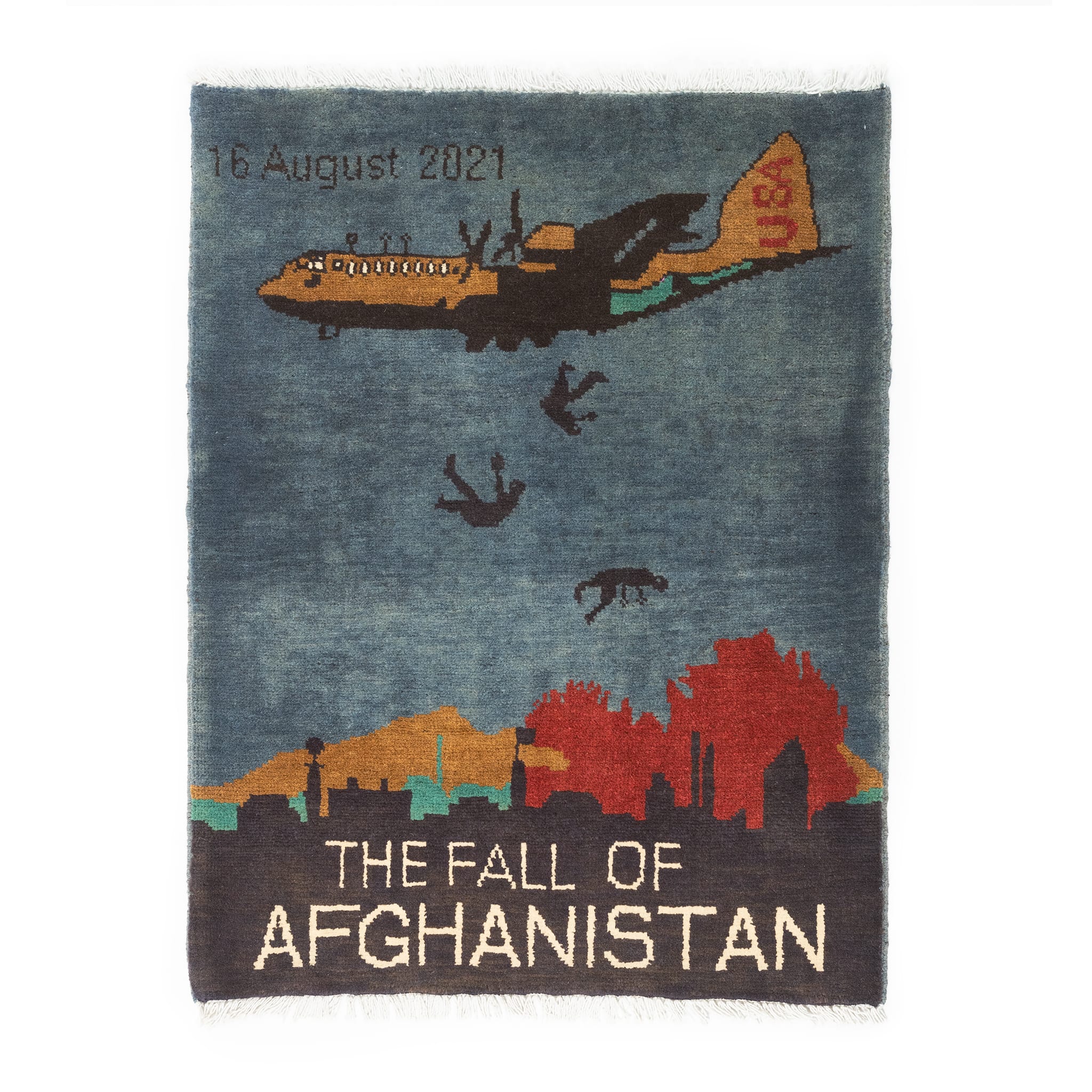 Afghan Fall Of Afghanistan Pattern War Rug - Image 3