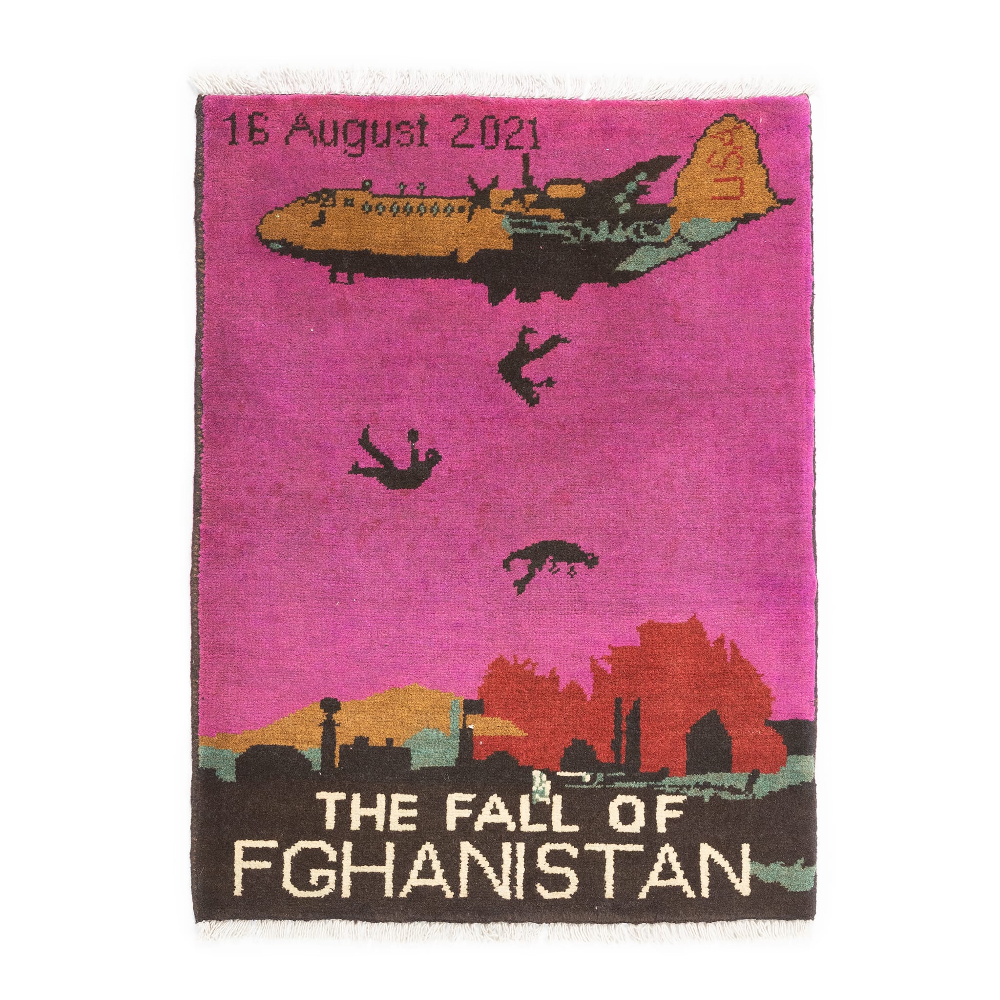 Afghan Fall Of Afghanistan Pattern War Rug - Image 4
