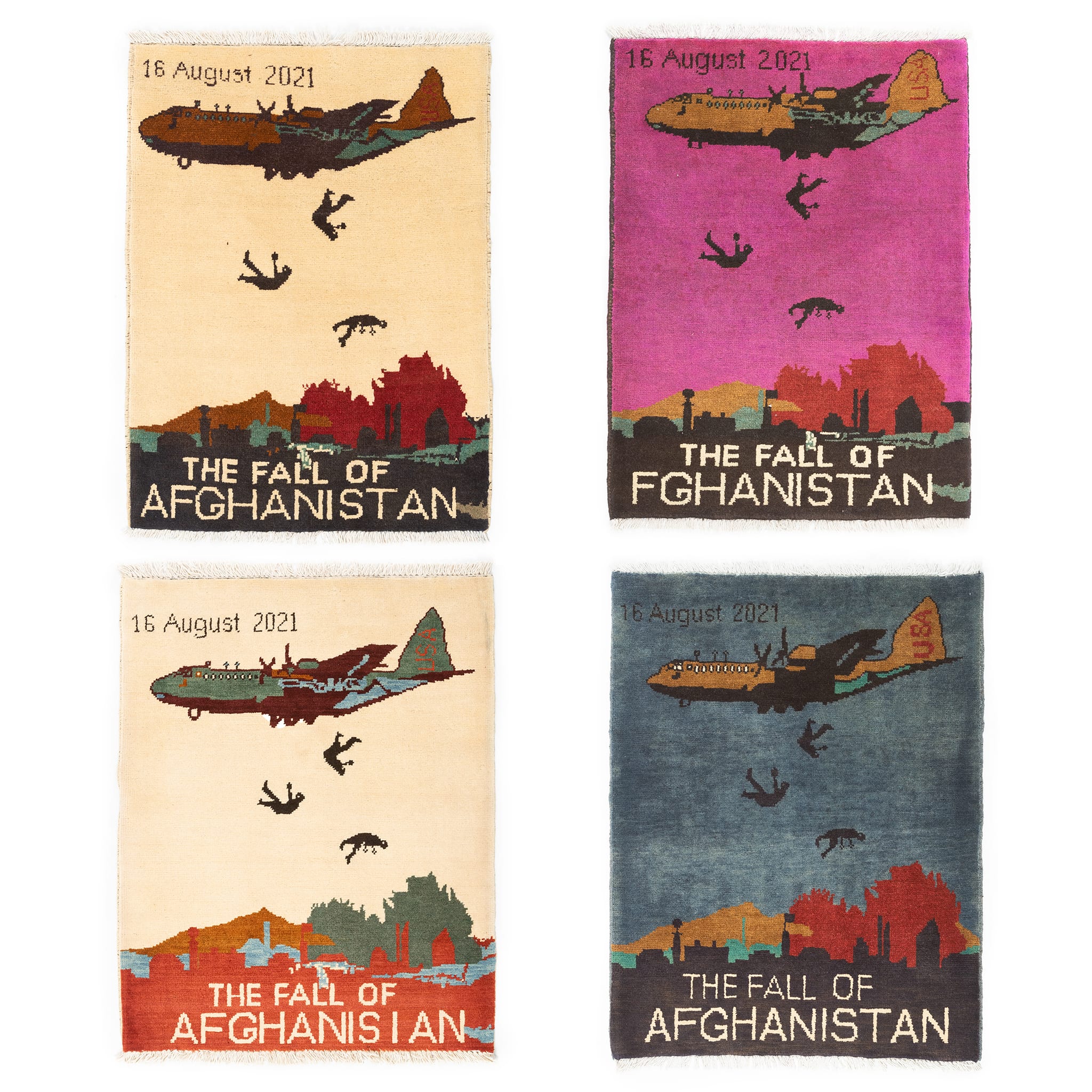 Afghan Fall Of Afghanistan Pattern War Rug - Image 5