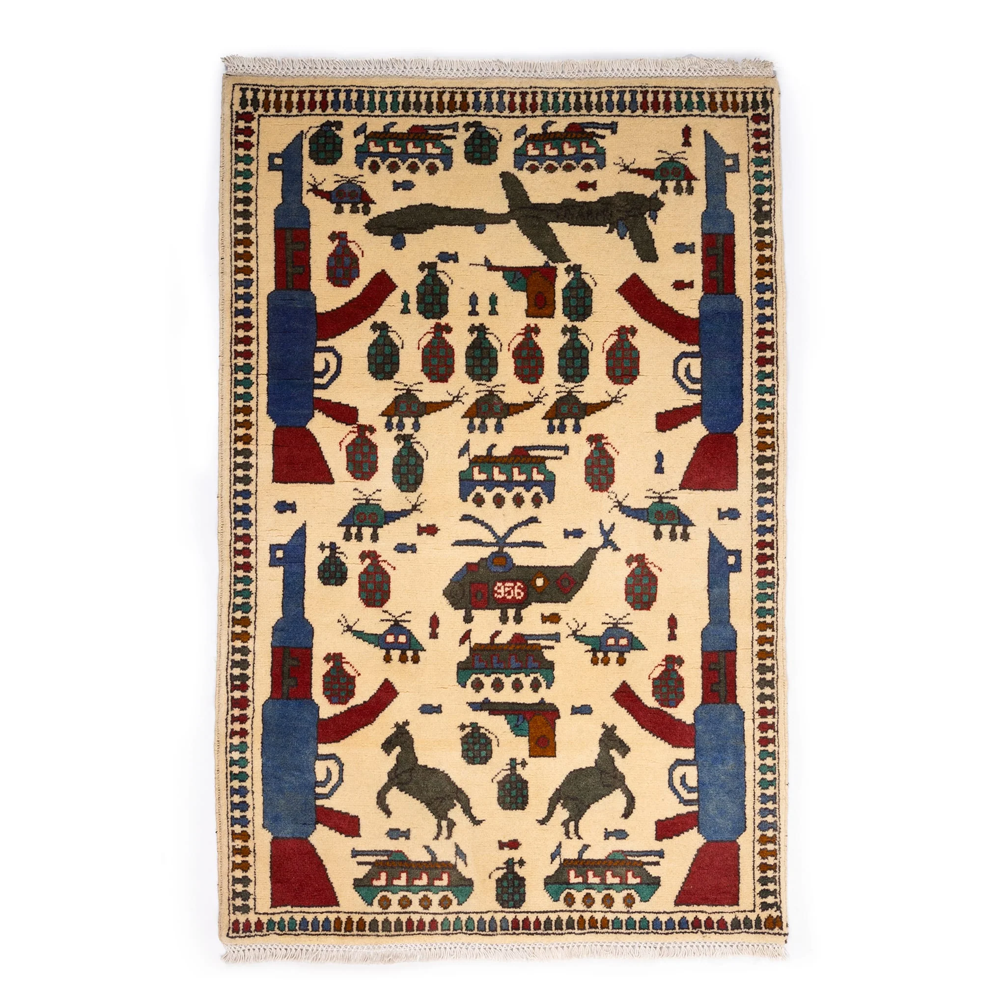Afghan War Rug 1 Meter Patterns - Image 10