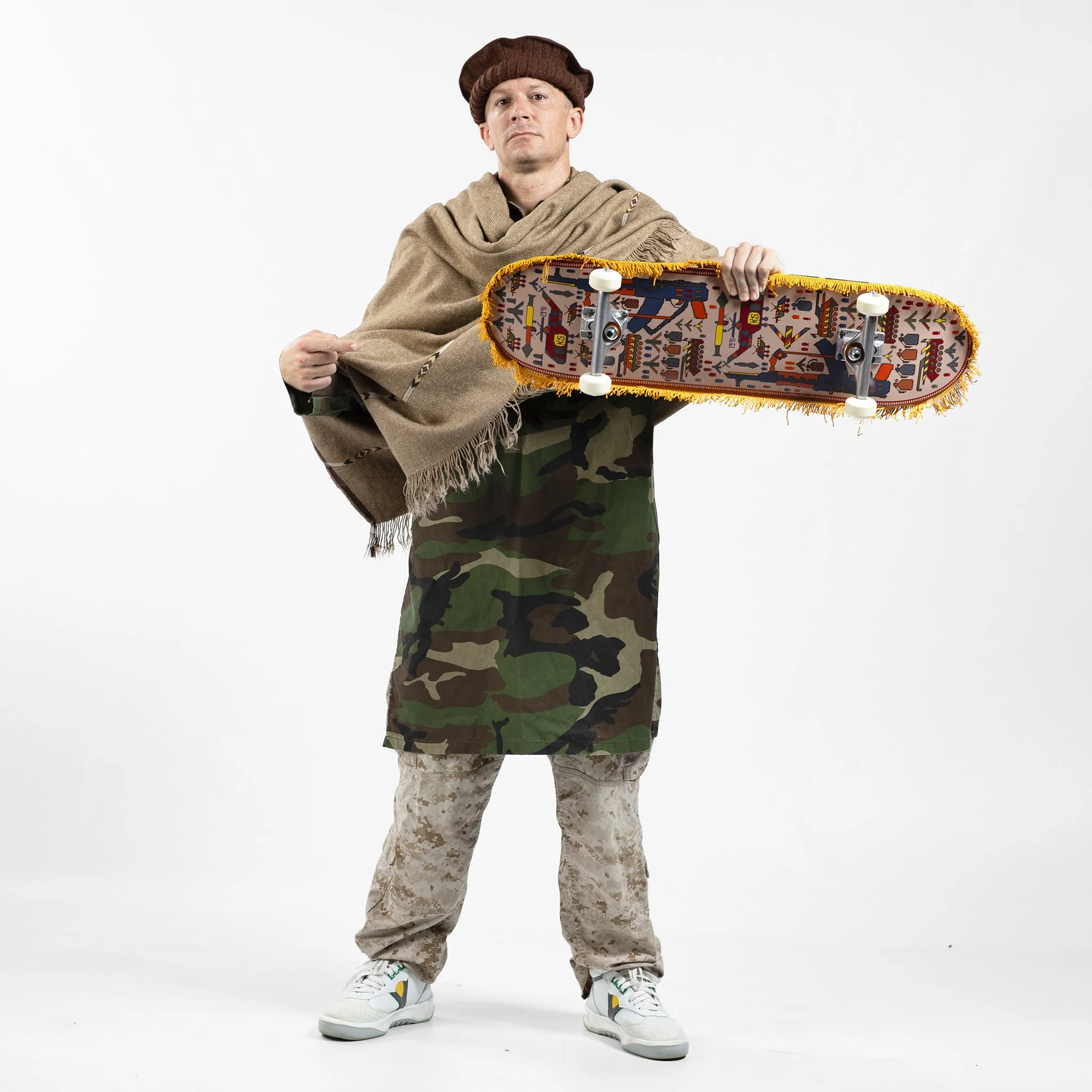 Afghan "War Rug" Skate Deck - Image 5