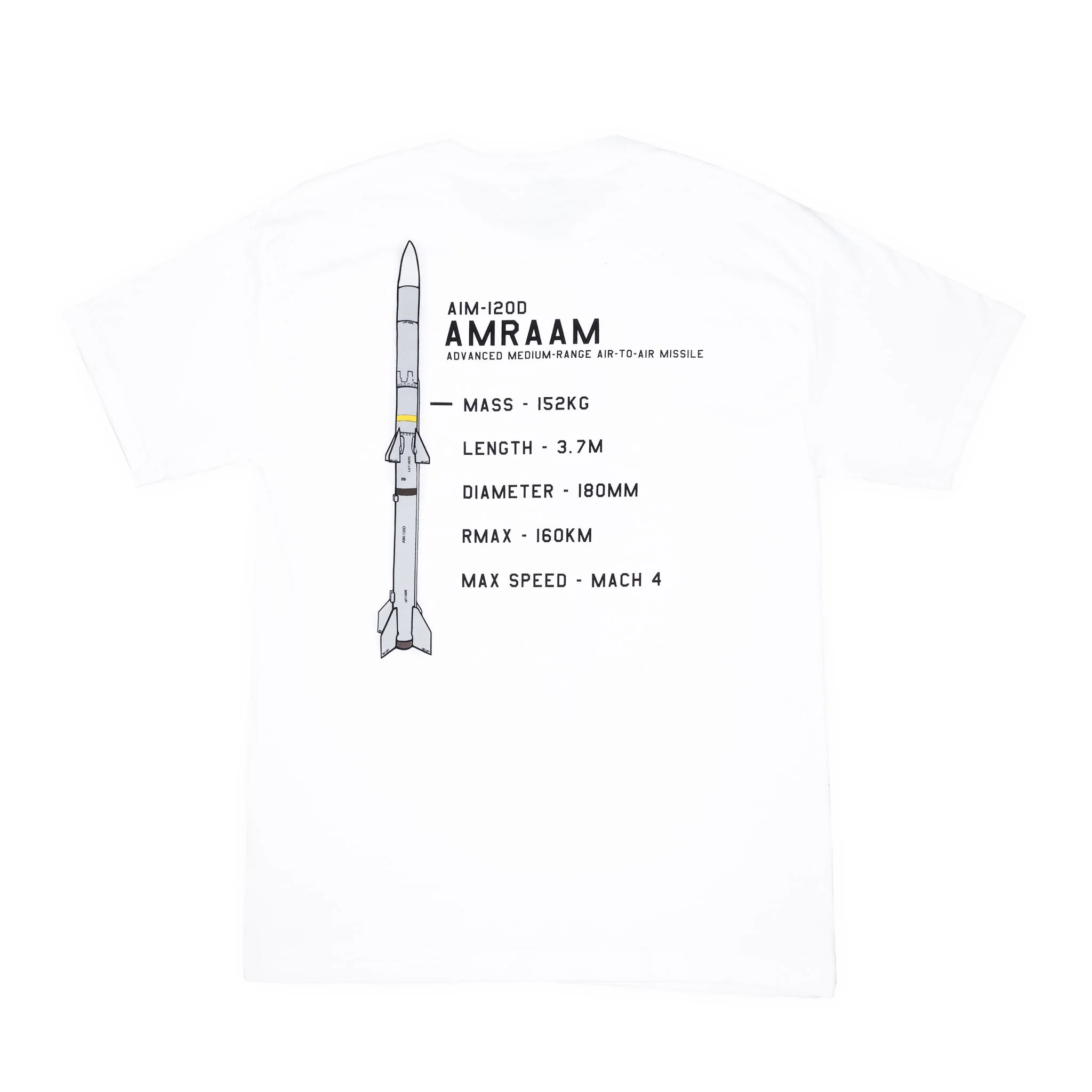 AIM-120 AMRAAM Atamonica Tee - Image 2