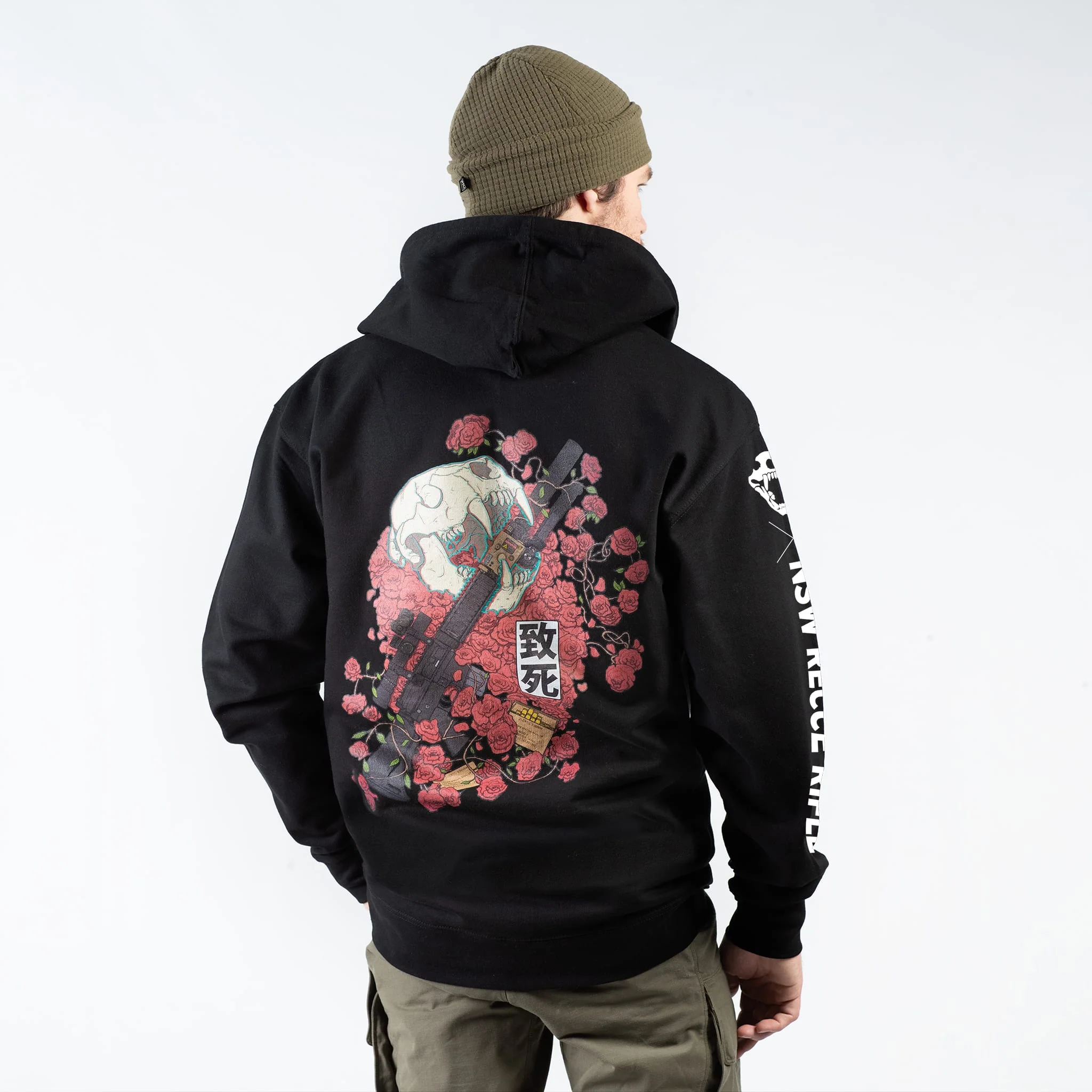 NSW Recce Rifle Ashen Lilly Hoodie - Image 3