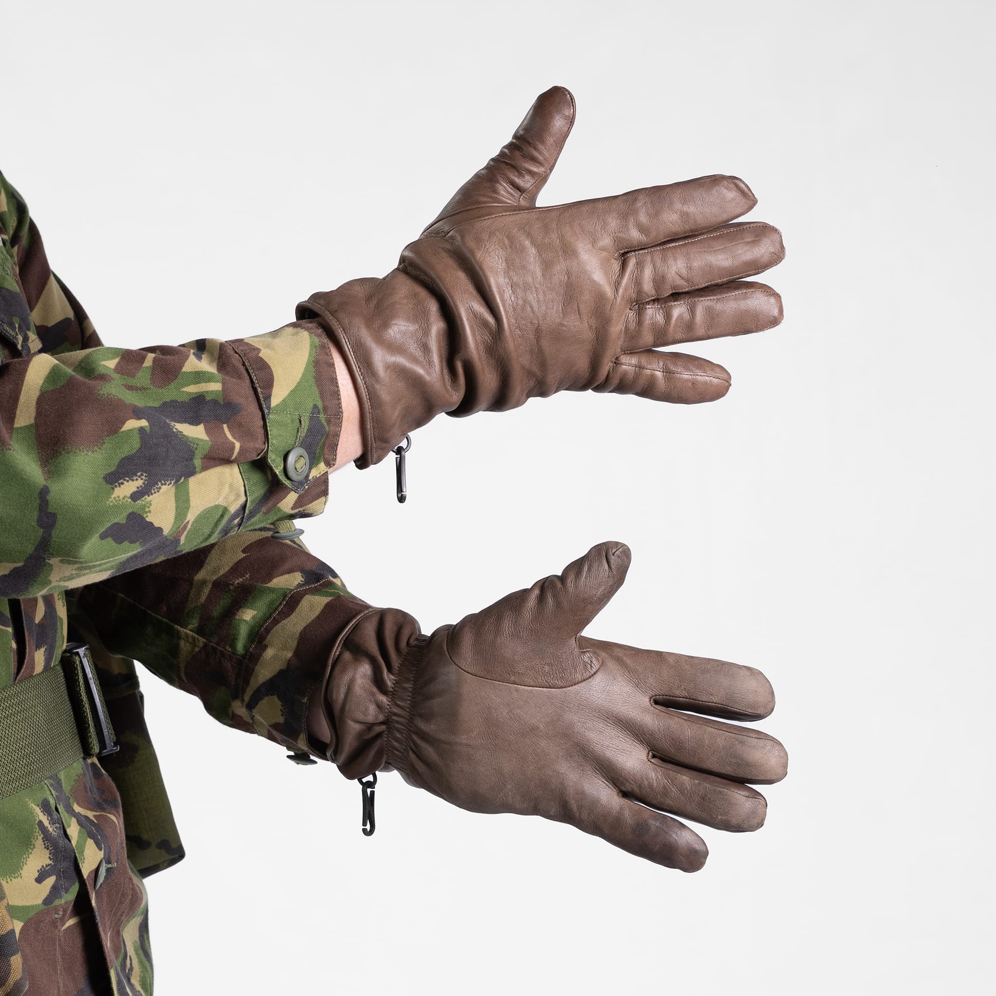 British MK2 Leather Combat Gloves - Image 3