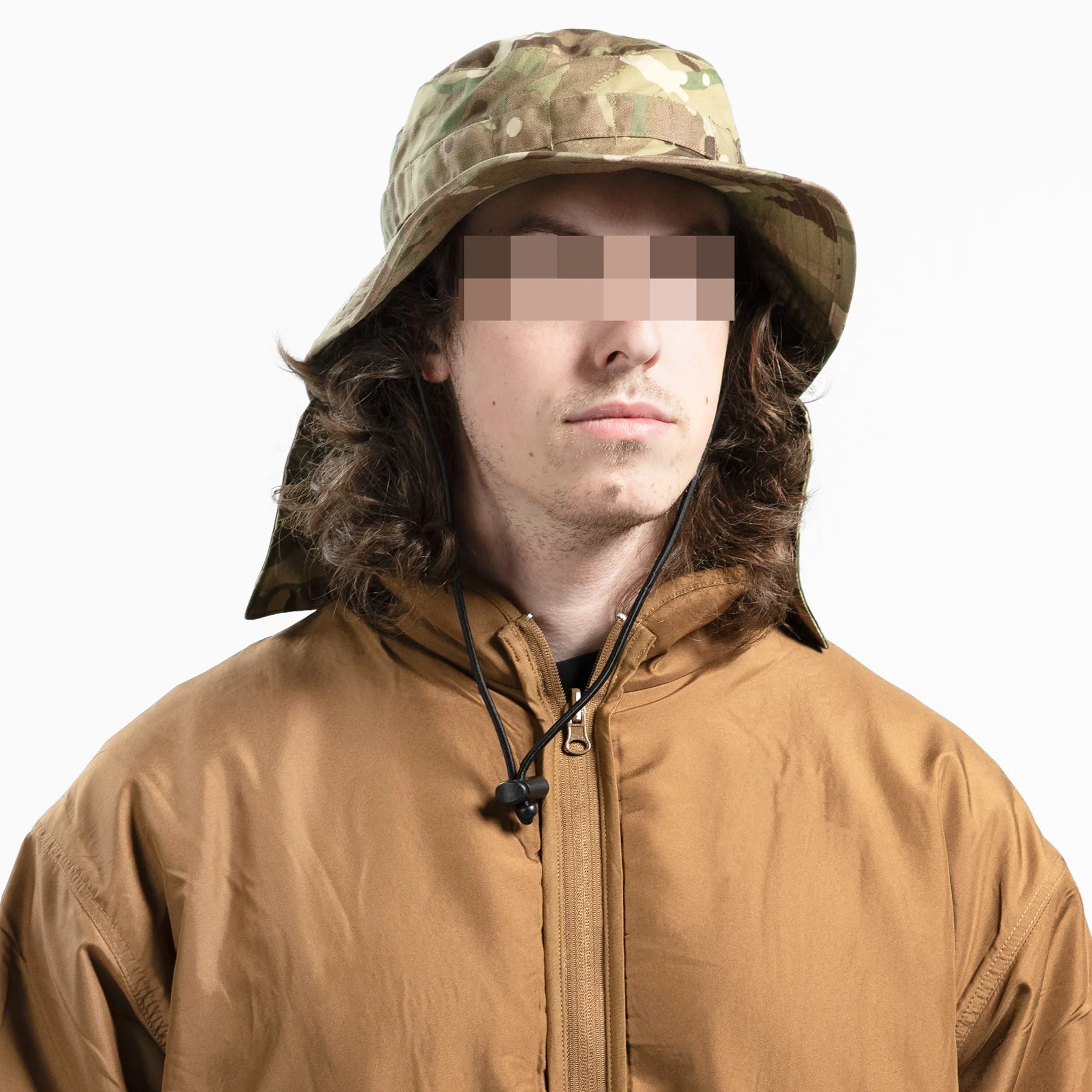 British MTP Boonie Hat with Neck Drape - Image 2