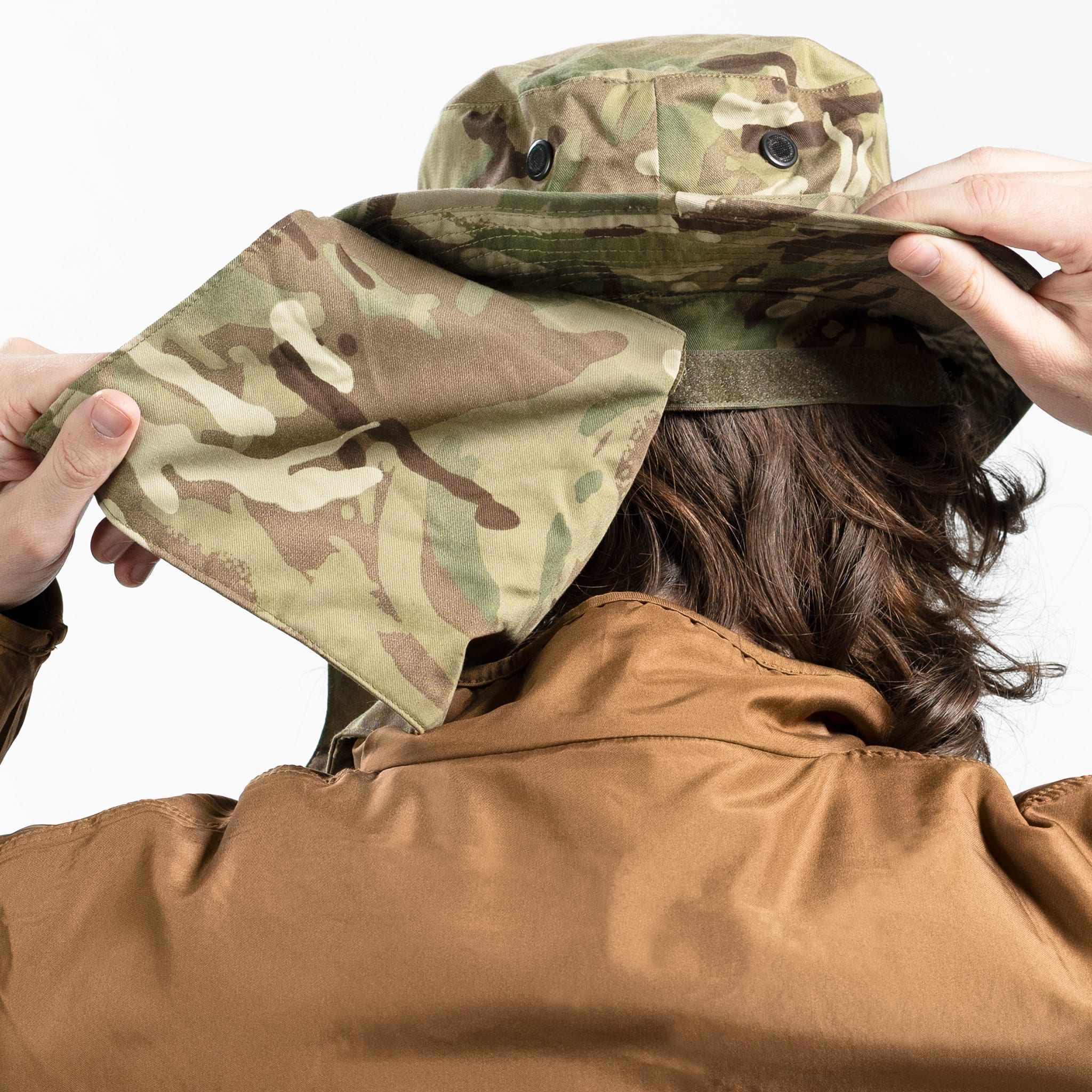 British MTP Boonie Hat with Neck Drape - Image 5