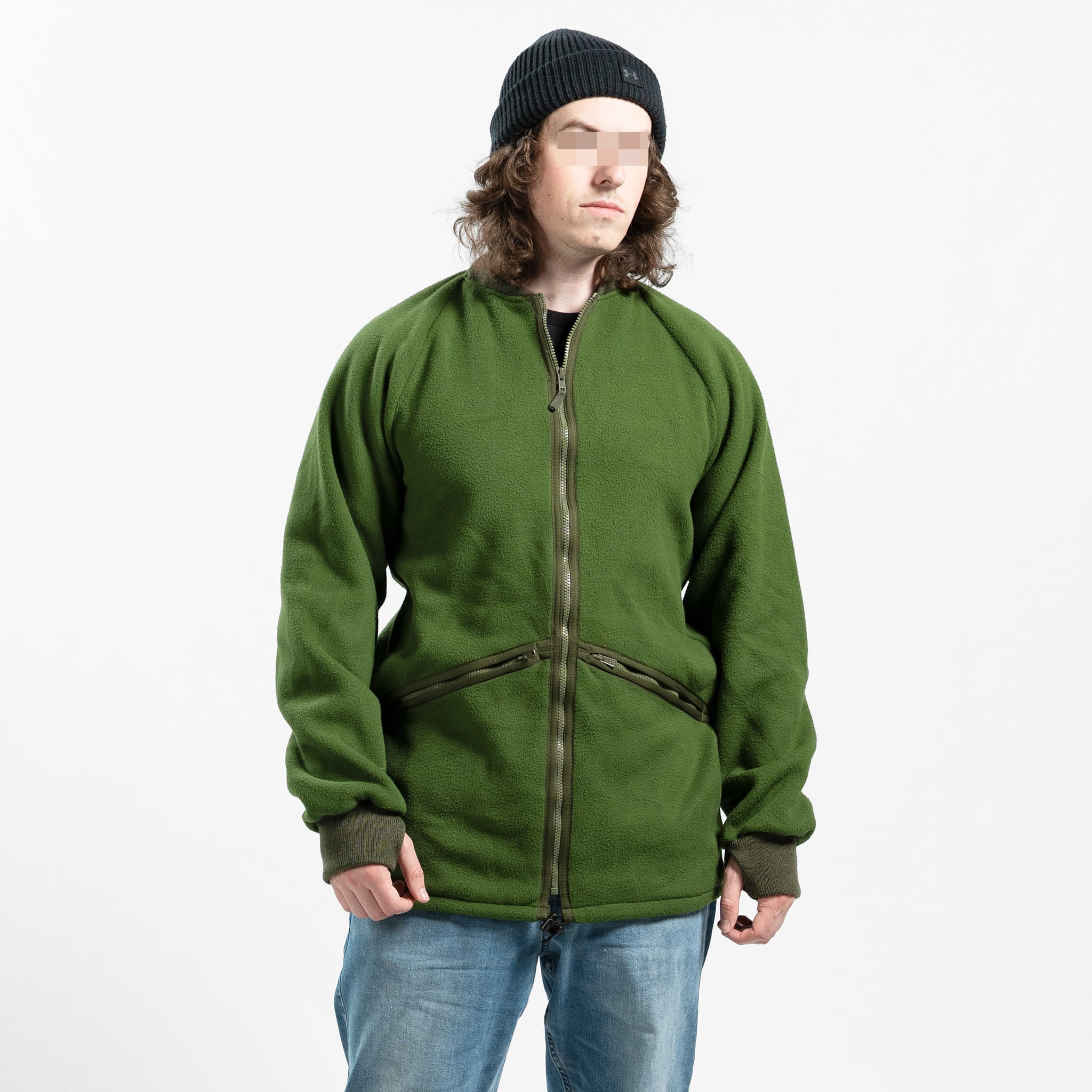 British Olive Drab Fleece Jacket - Image 2
