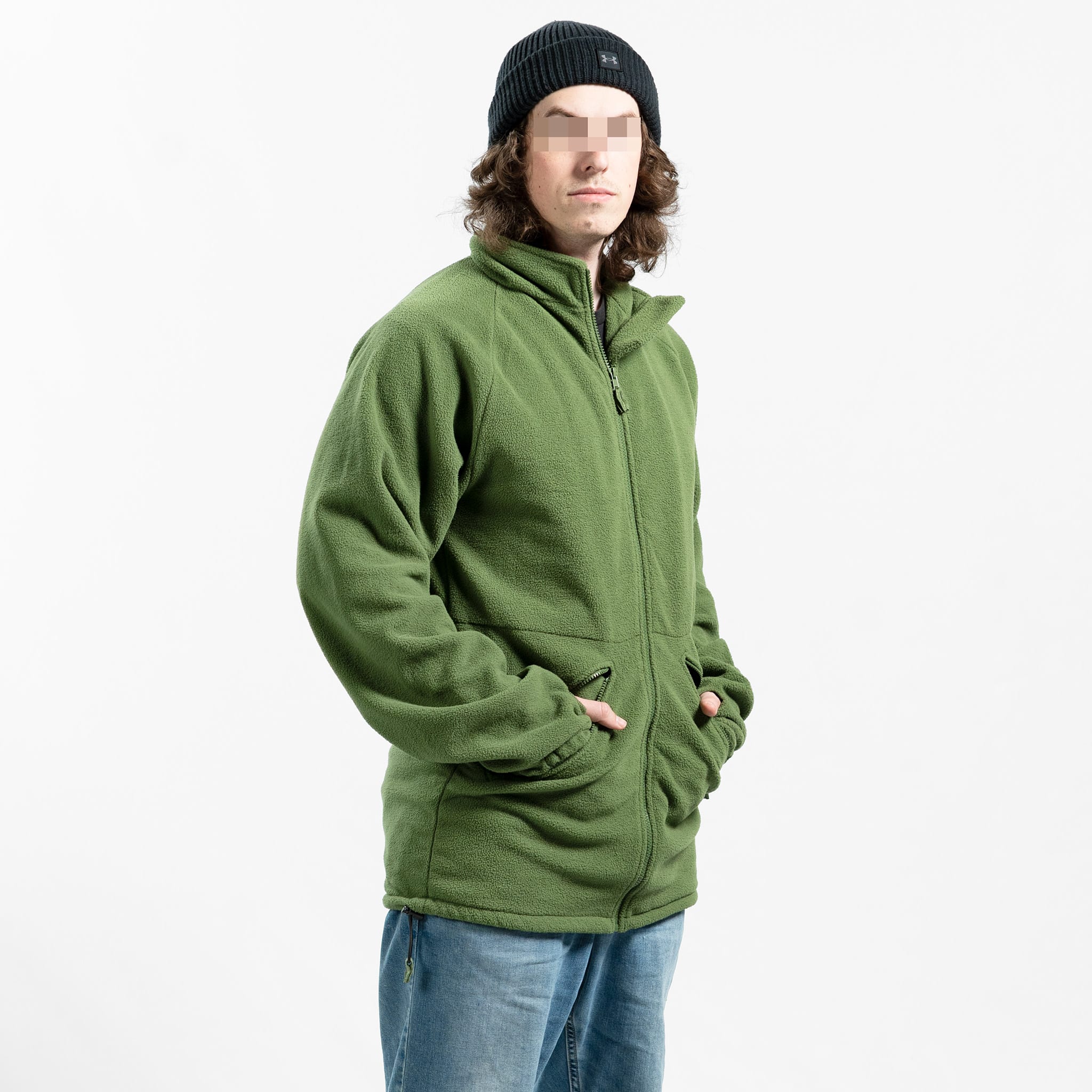 British Olive Drab Fleece Jacket - Image 4
