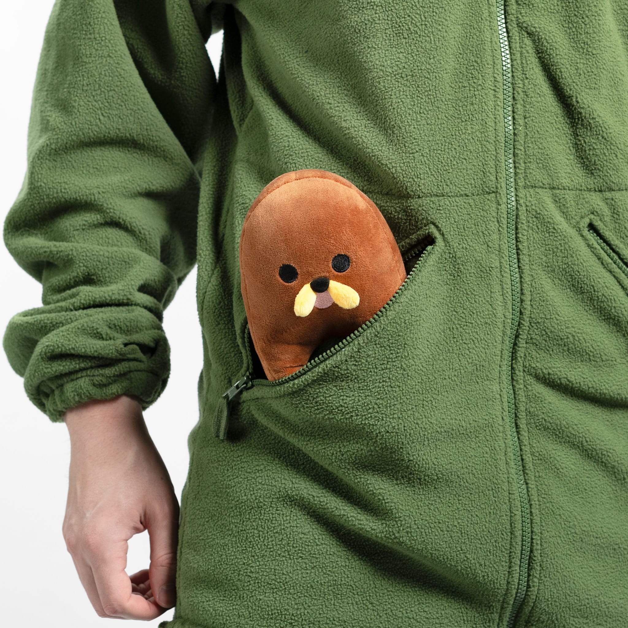 British Olive Drab Fleece Jacket - Image 5