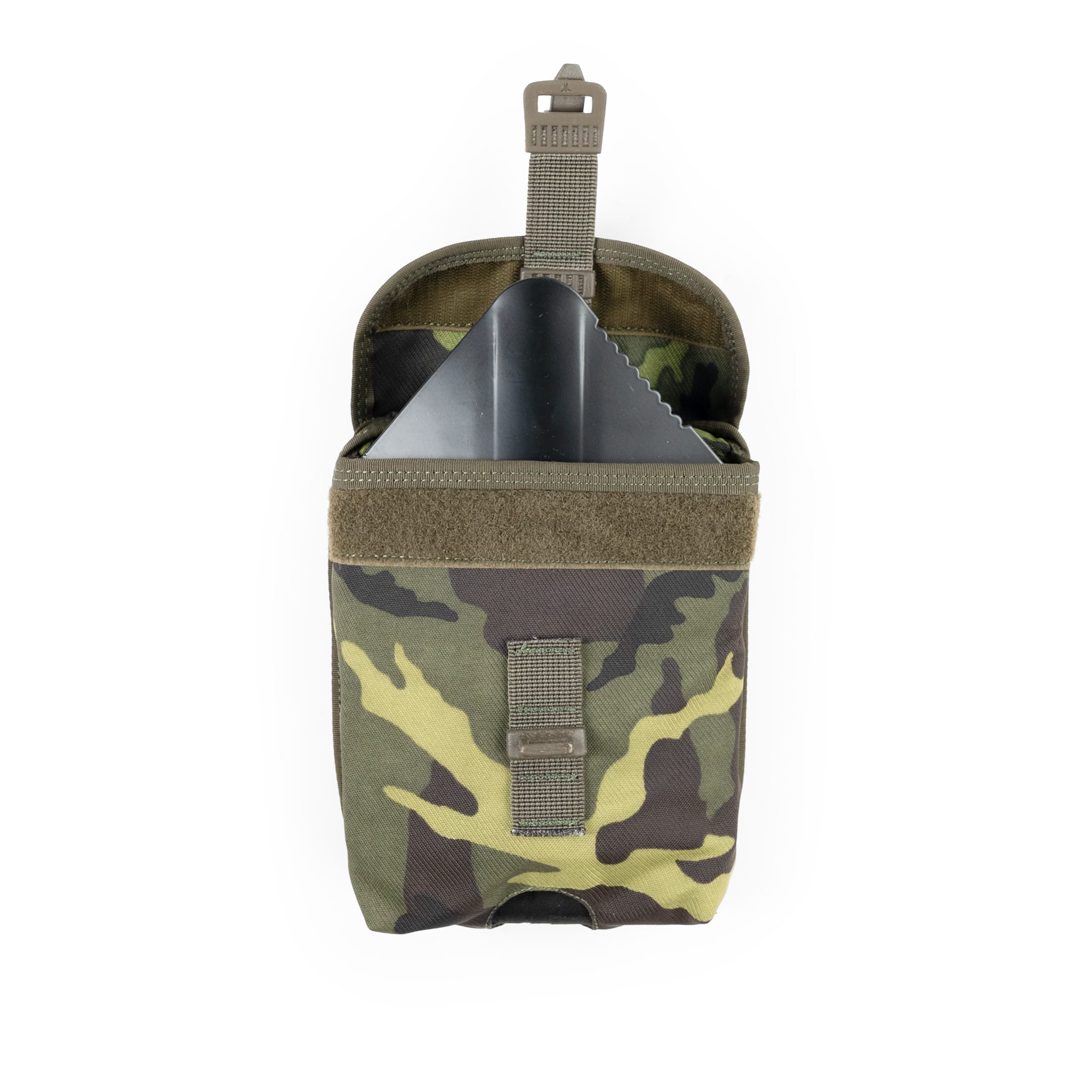 Czech Vz95 Woodland Tri-Fold E-Tool Shovel Pouch - Image 2