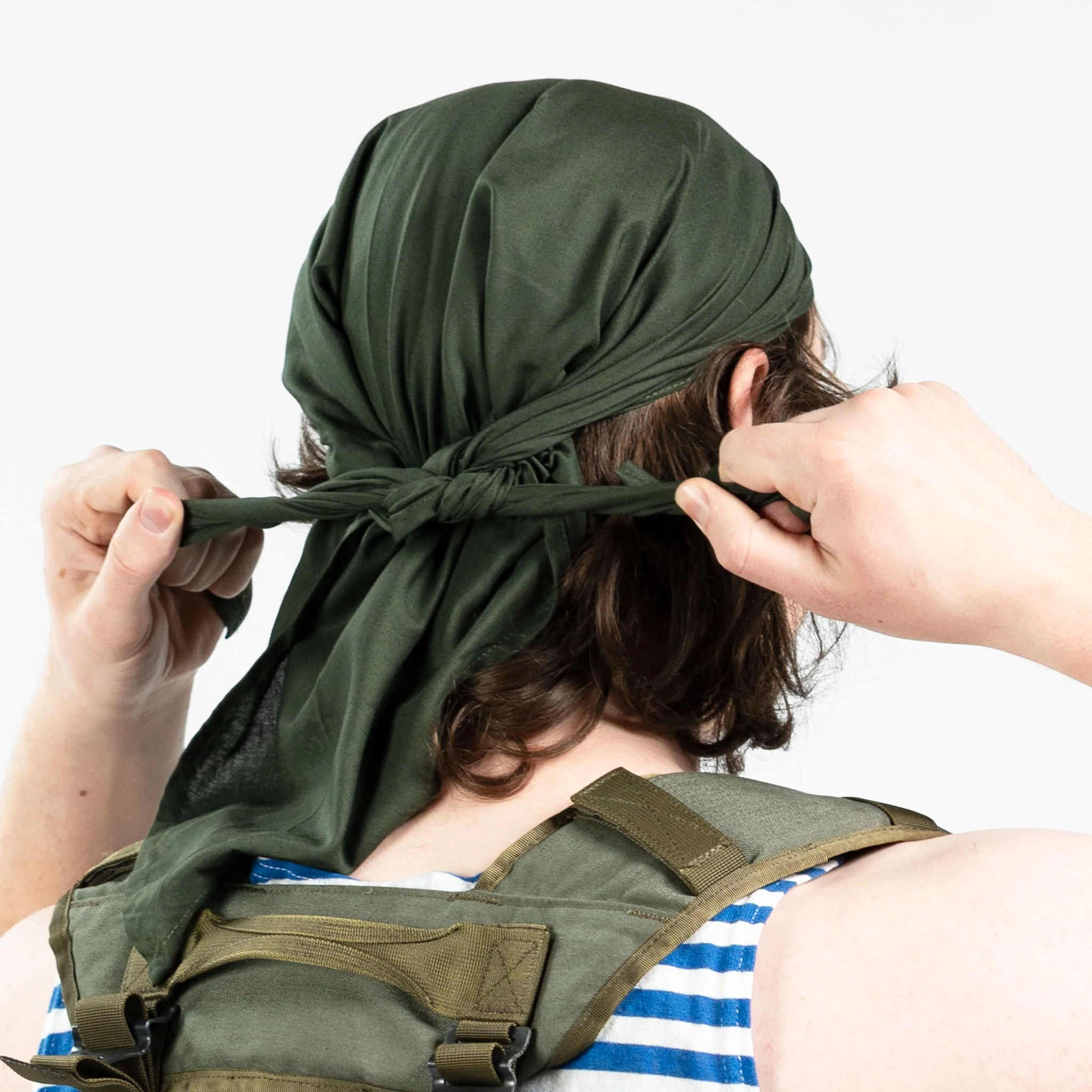 Czechoslovakian Olive Drab Triangle Bandana - Image 4