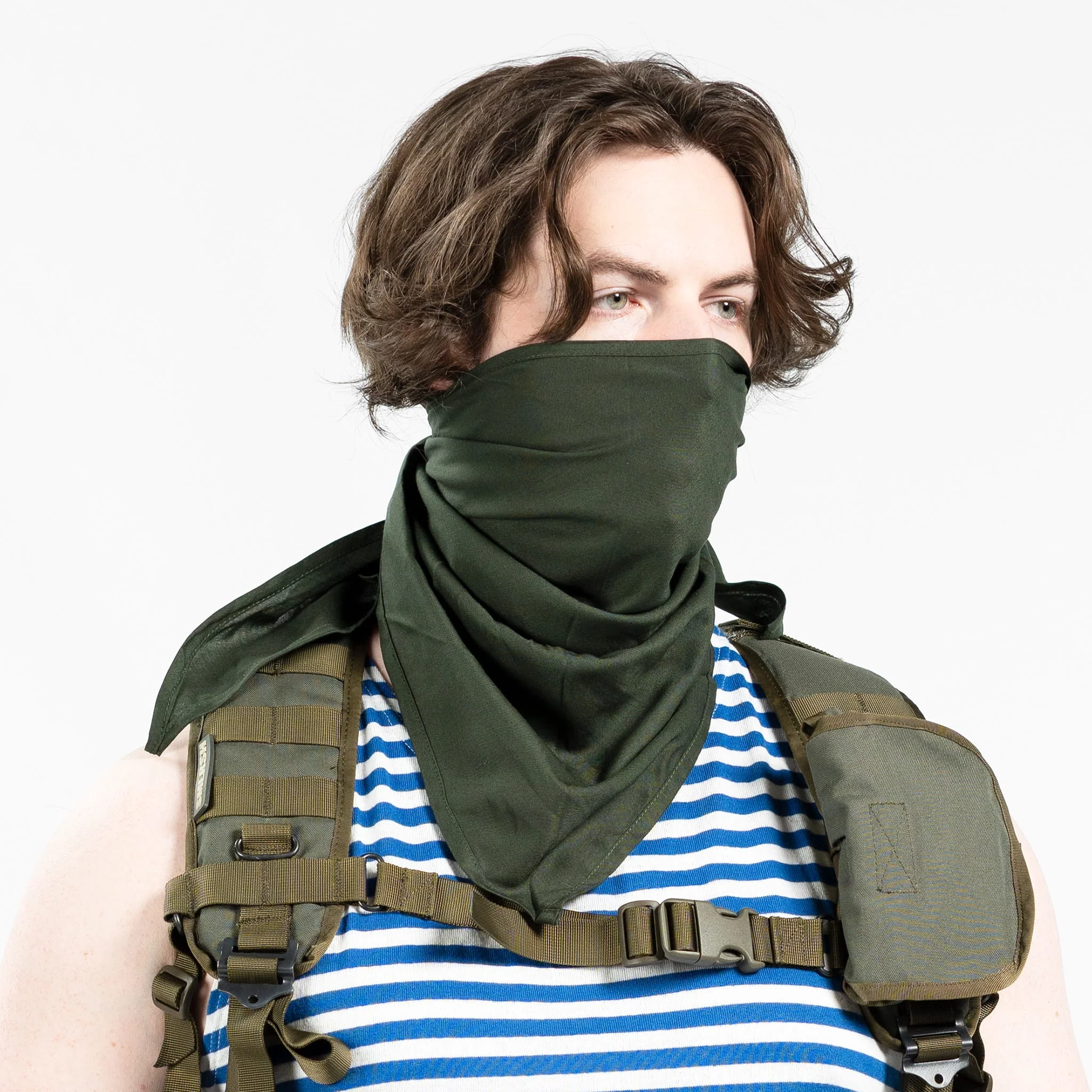Czechoslovakian Olive Drab Triangle Bandana - Image 5