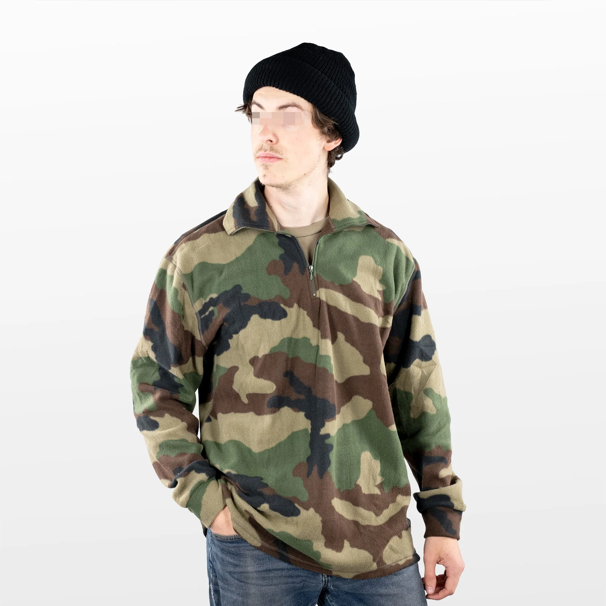 French CCE Woodland Pullover Fleece Jacket - Image 2