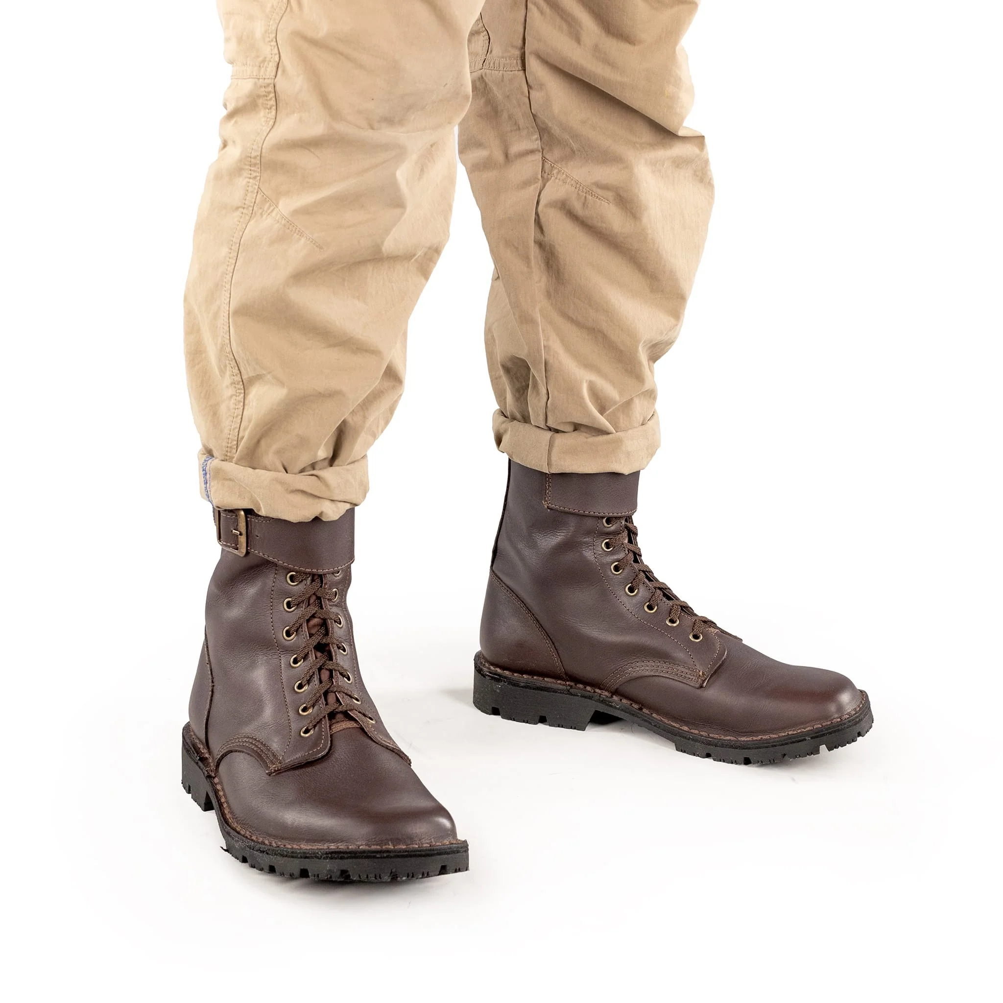 Full Combat Waxi Boot, Dark Brown - Image 3