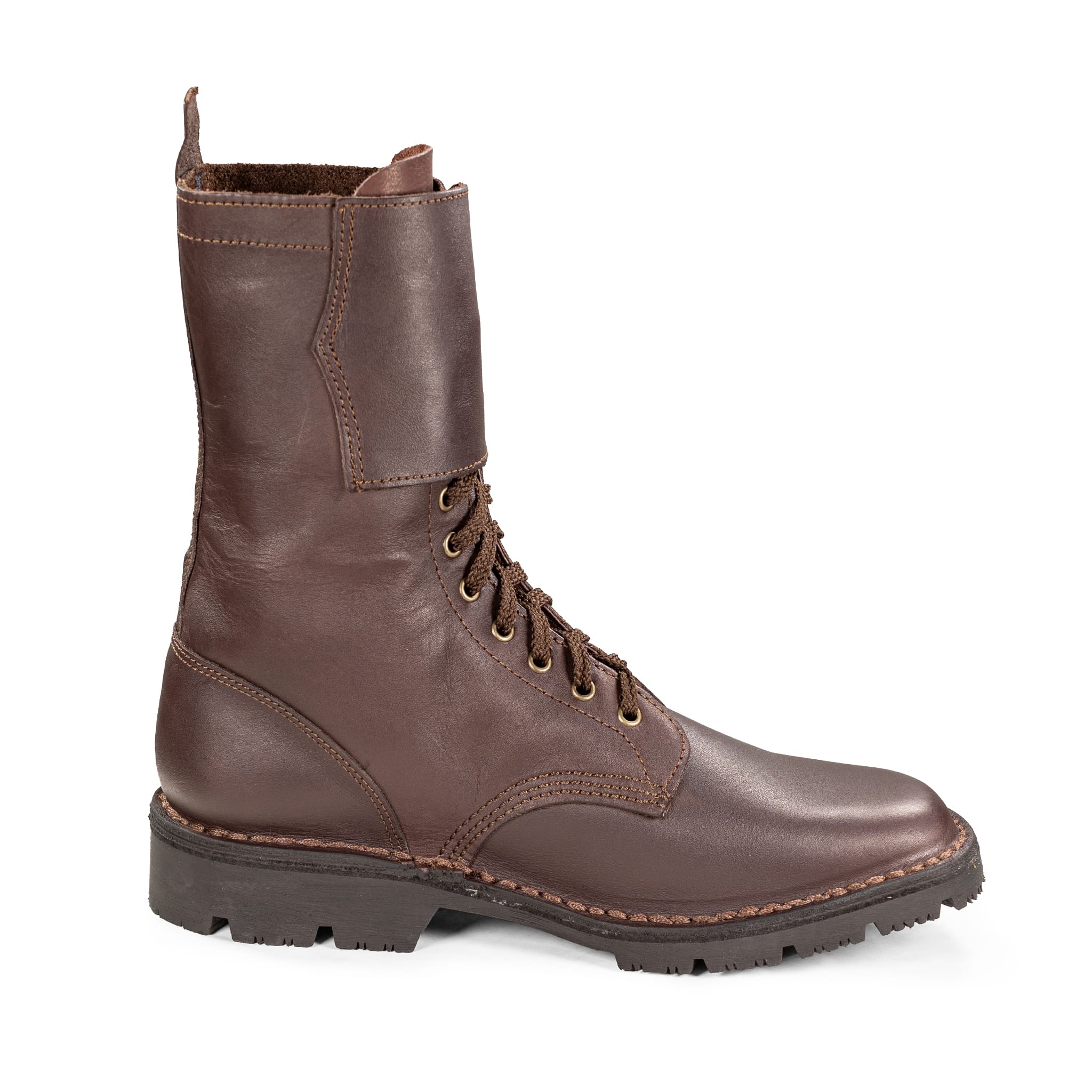 Full Combat Waxi Boot, Dark Brown - Image 4