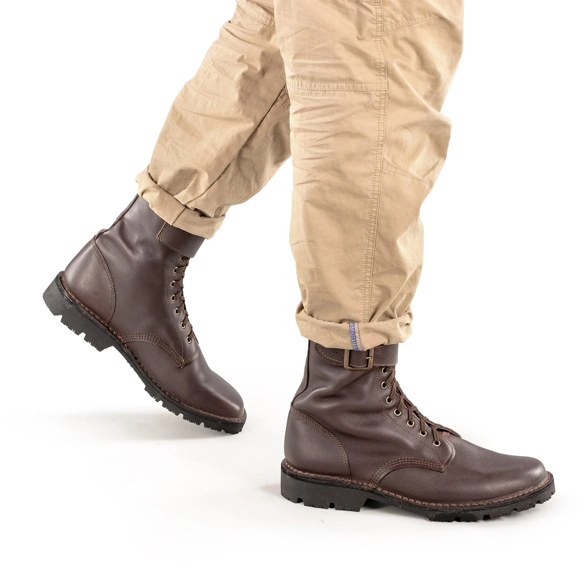 Full Combat Waxi Boot, Dark Brown - Image 5