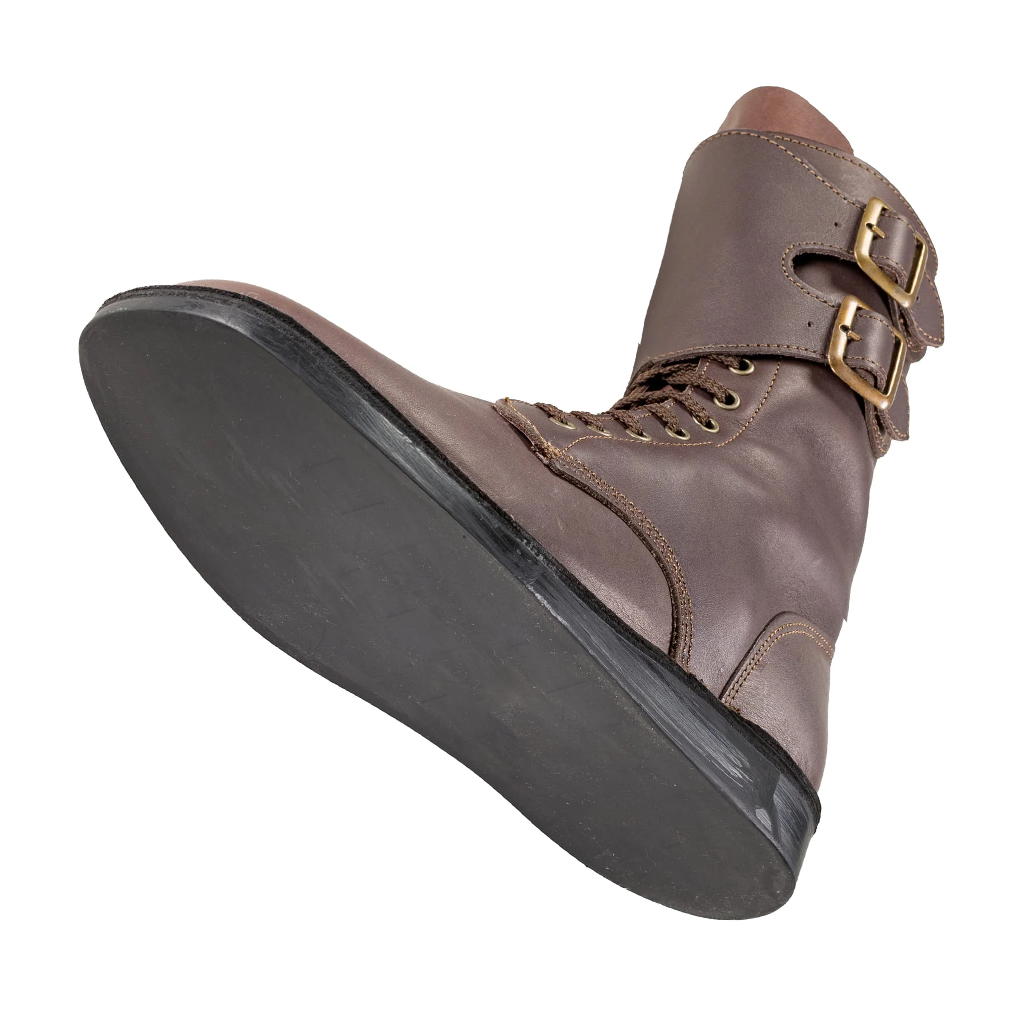 Full Combat Waxi Boot, Dark Brown - Image 9
