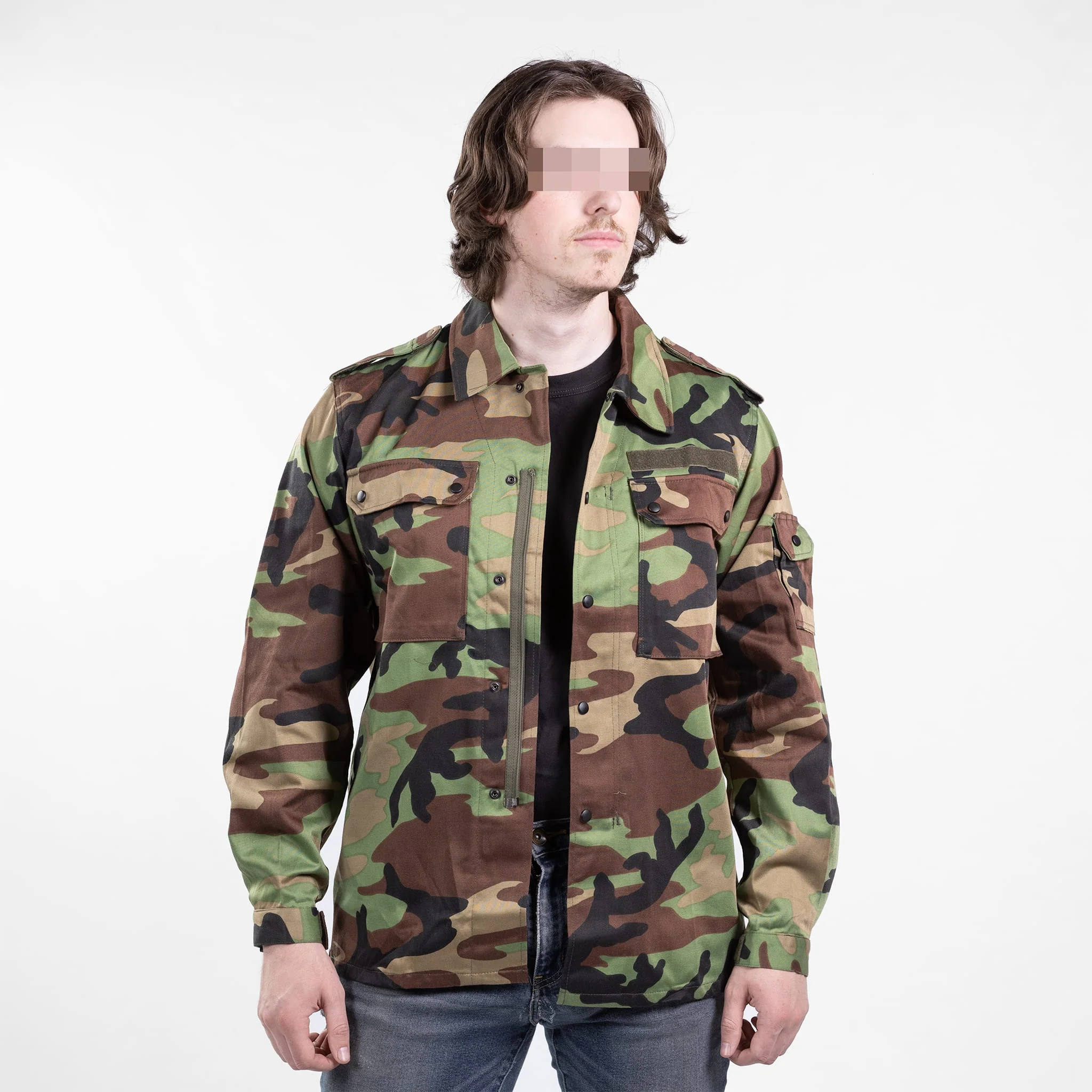 German Commercial Woodland Field Shirt - Image 2