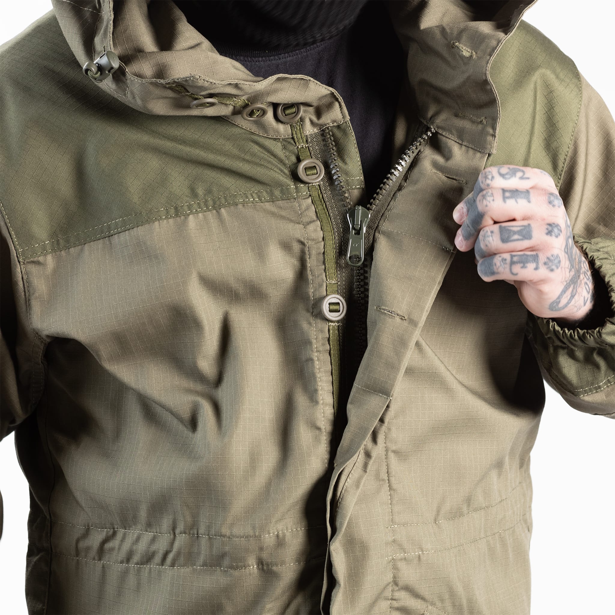 Gorka K2 Two-Tone Green Jacket - Image 15