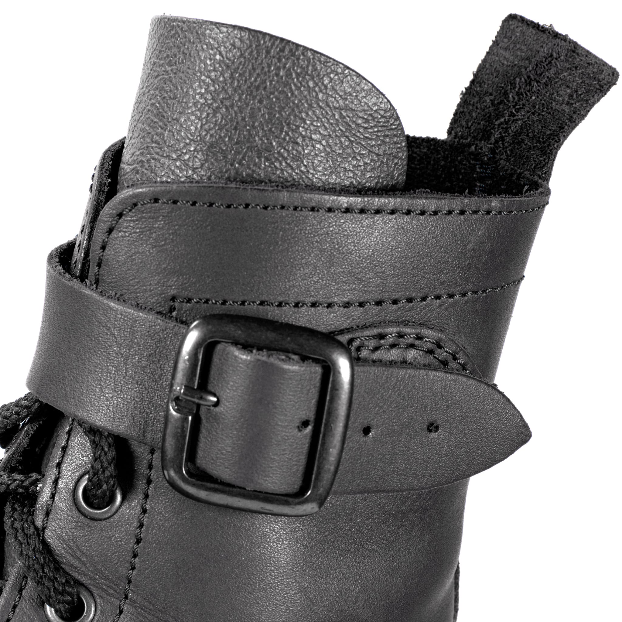 Half Combat Waxi Boot, Black - Image 5