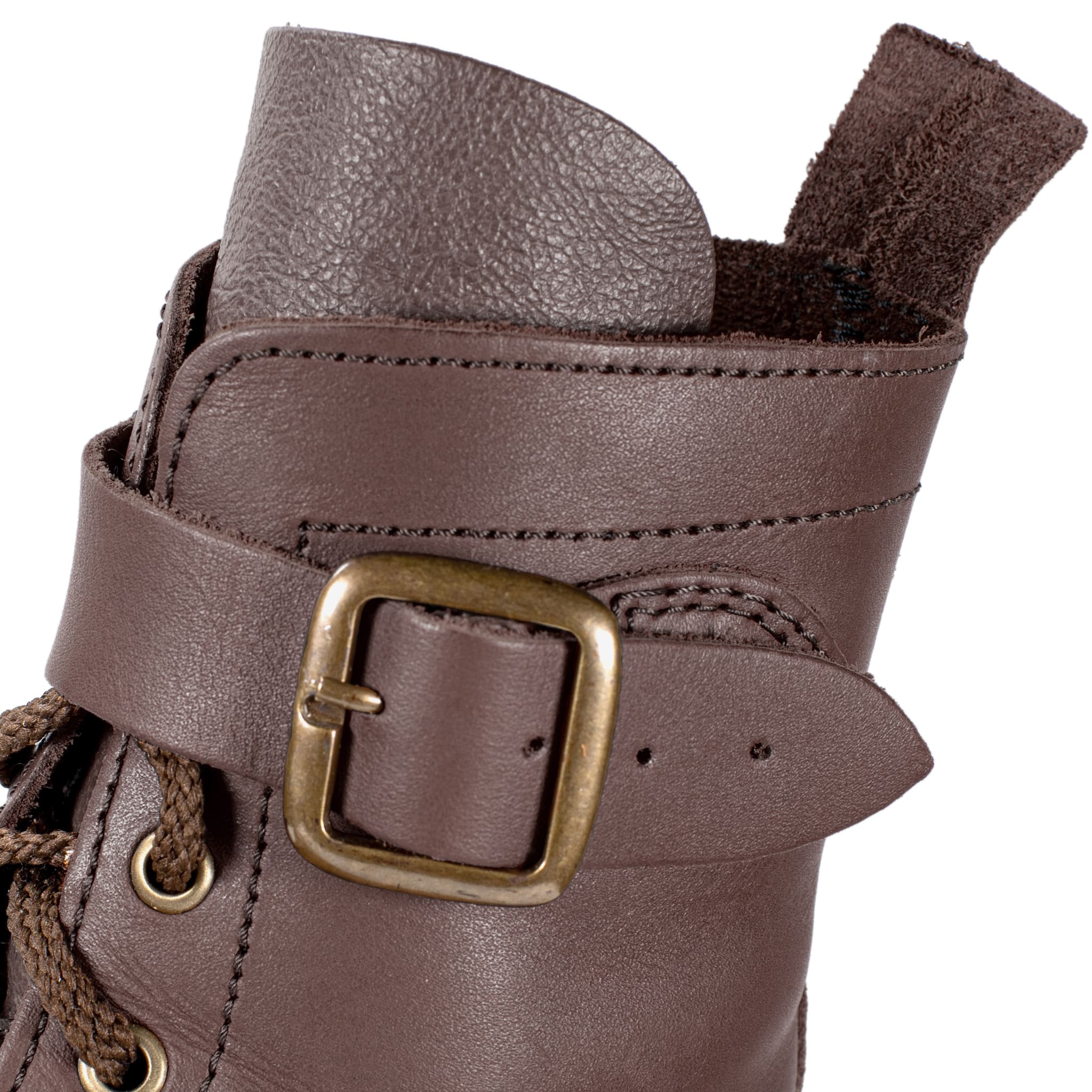 Half Combat Waxi Boot, Dark Brown - Image 4