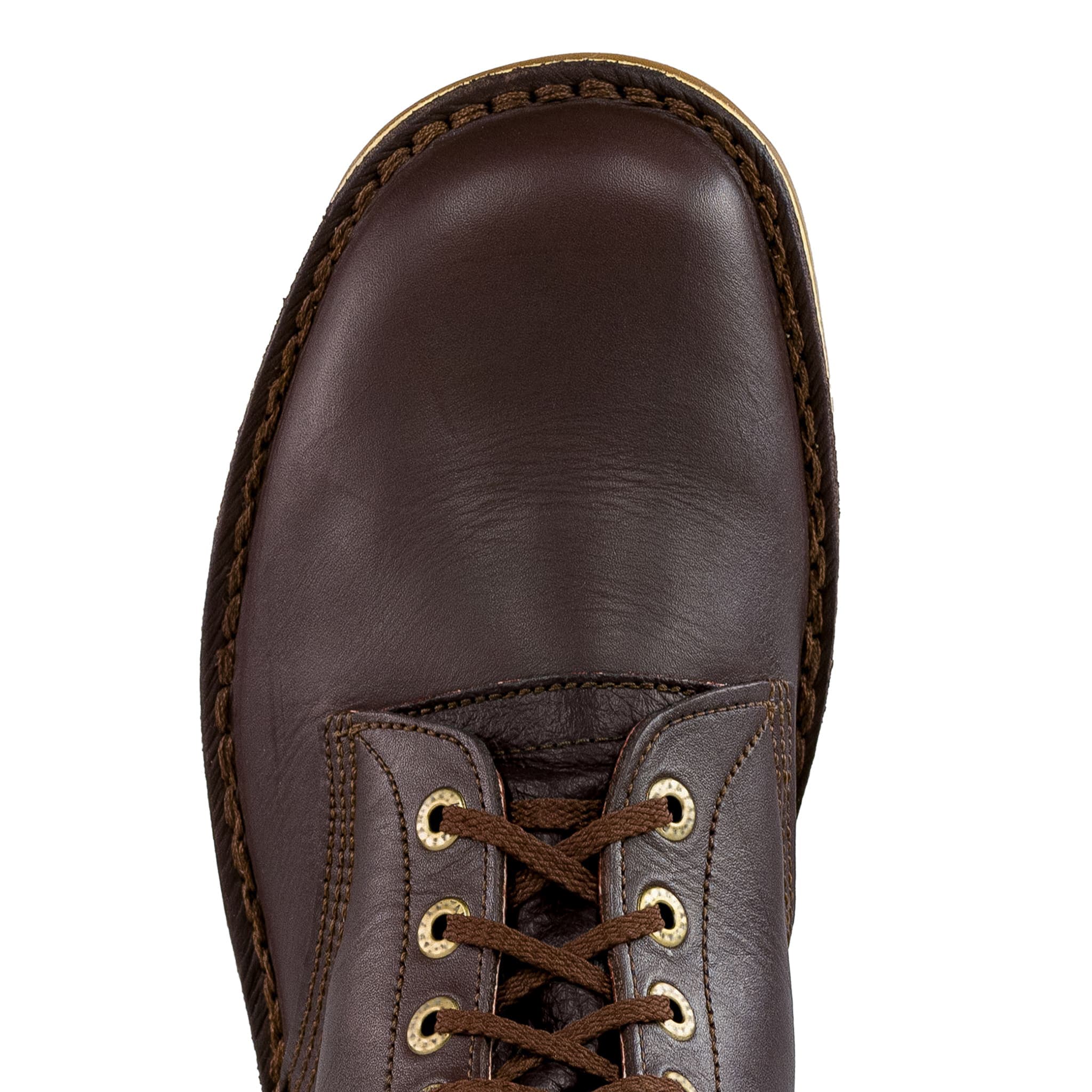 Half Combat Waxi Boot, Dark Brown - Image 7