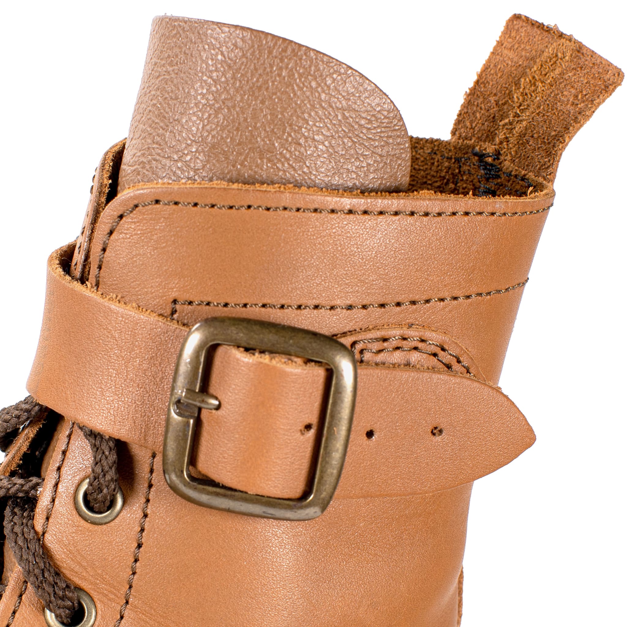 Half Combat Waxi Boot, Tan - Image 4