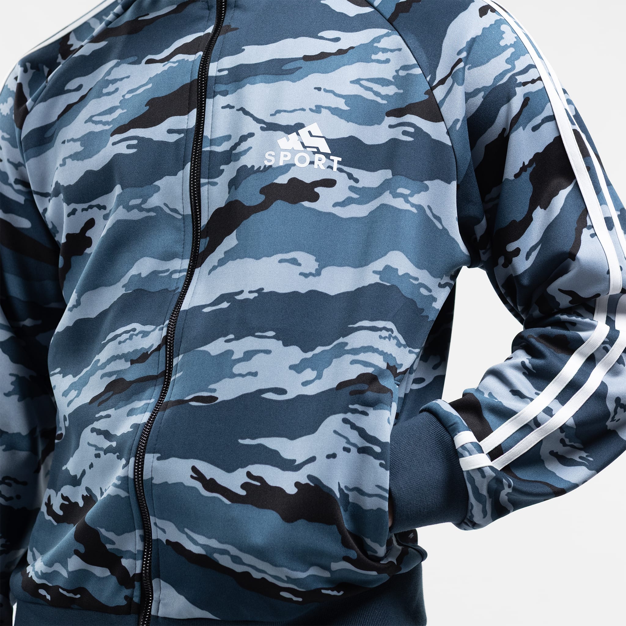 KS Sport Kamysh Blue Tigerstripe Tracksuit - Image 12