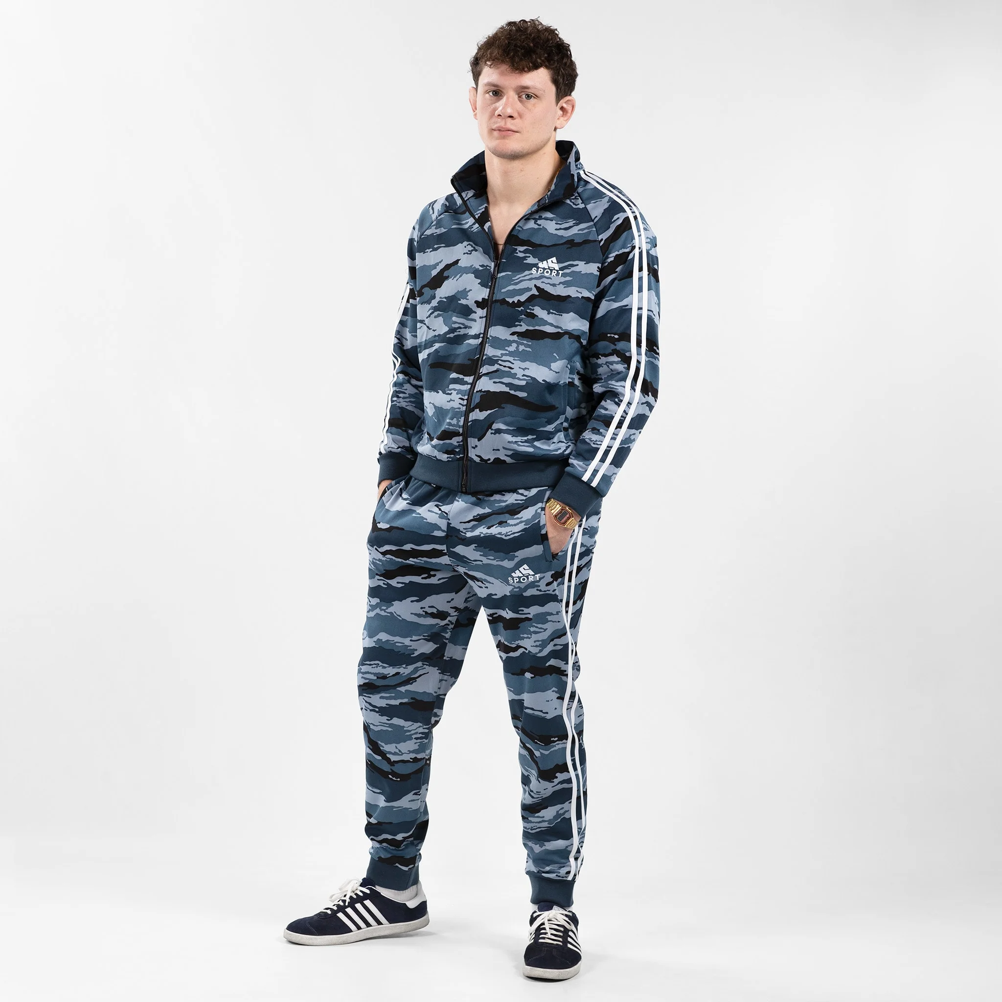 KS Sport Kamysh Blue Tigerstripe Tracksuit - Image 6
