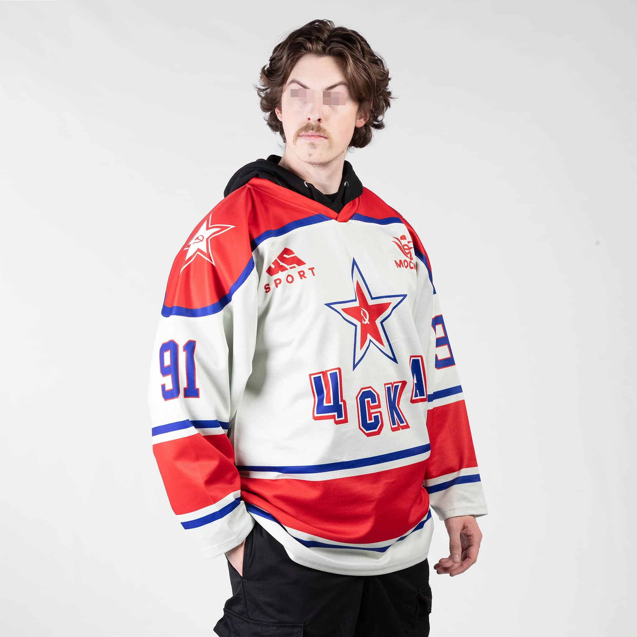 Soviet CSKA 1980s Hockey Jersey - Image 6