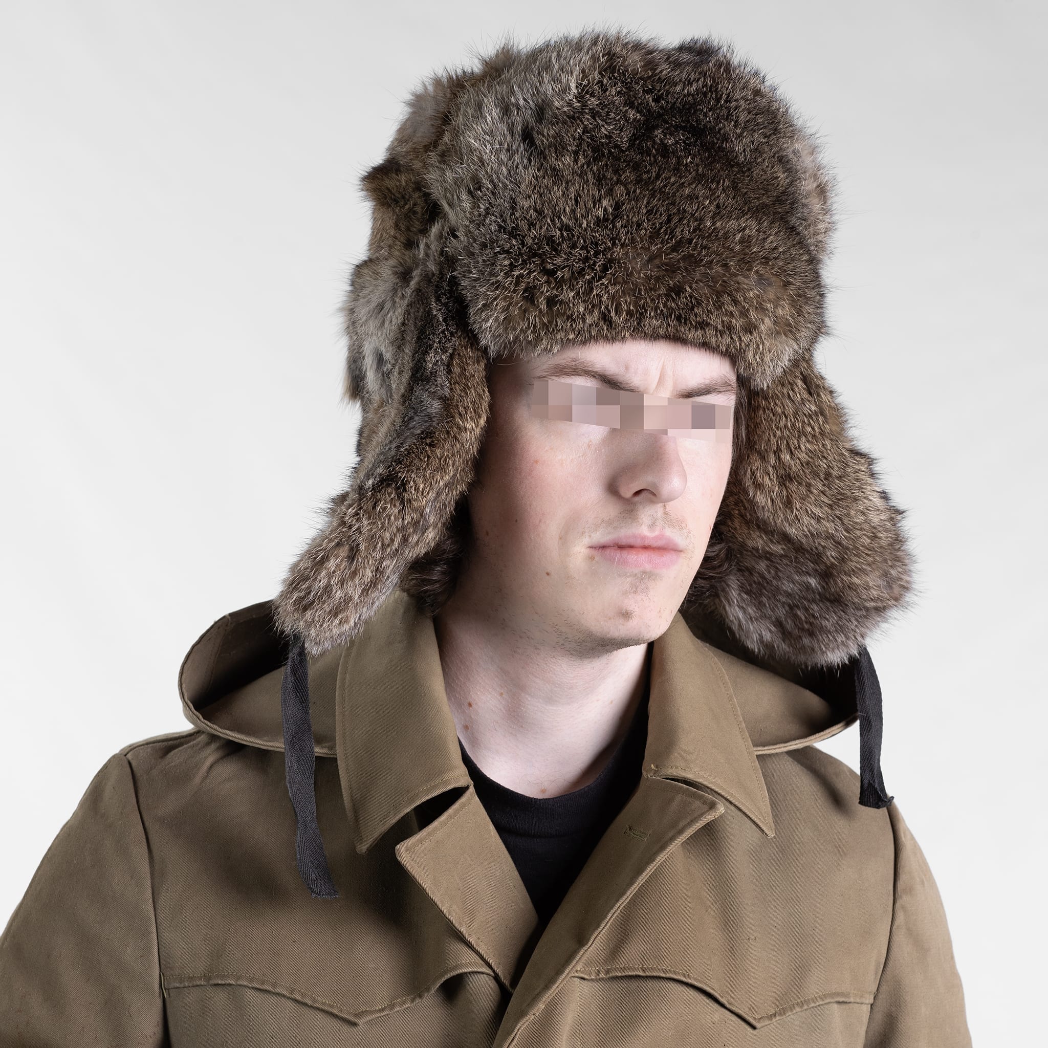 Ukrainian Rabbit Fur Ushanka - Image 14