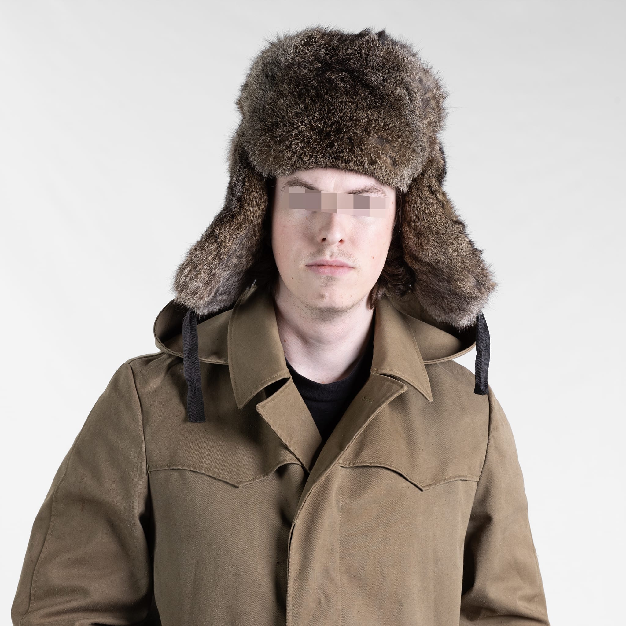 Ukrainian Rabbit Fur Ushanka - Image 4