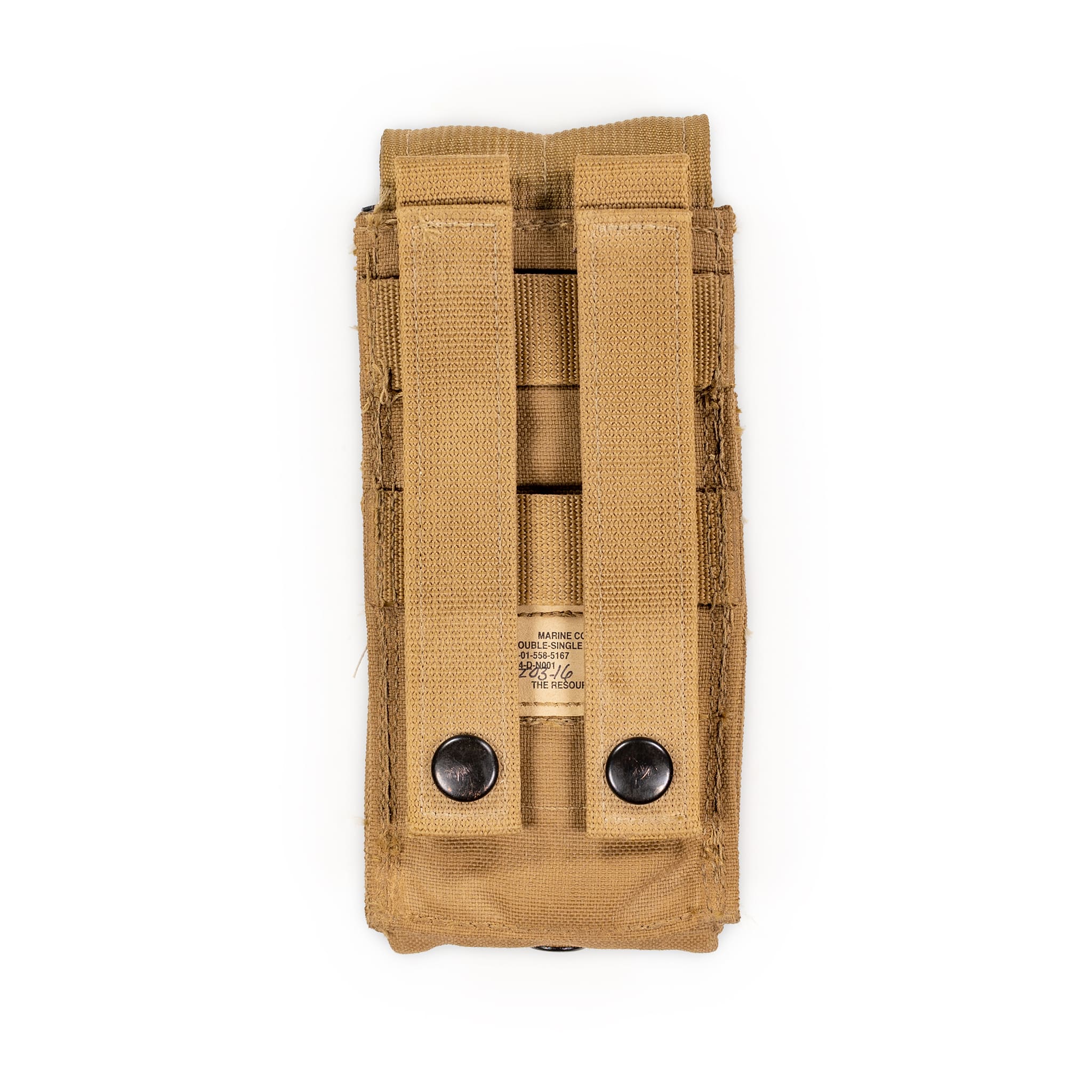 USMC Coyote Brown Double-Single STANAG Pouch - Image 2