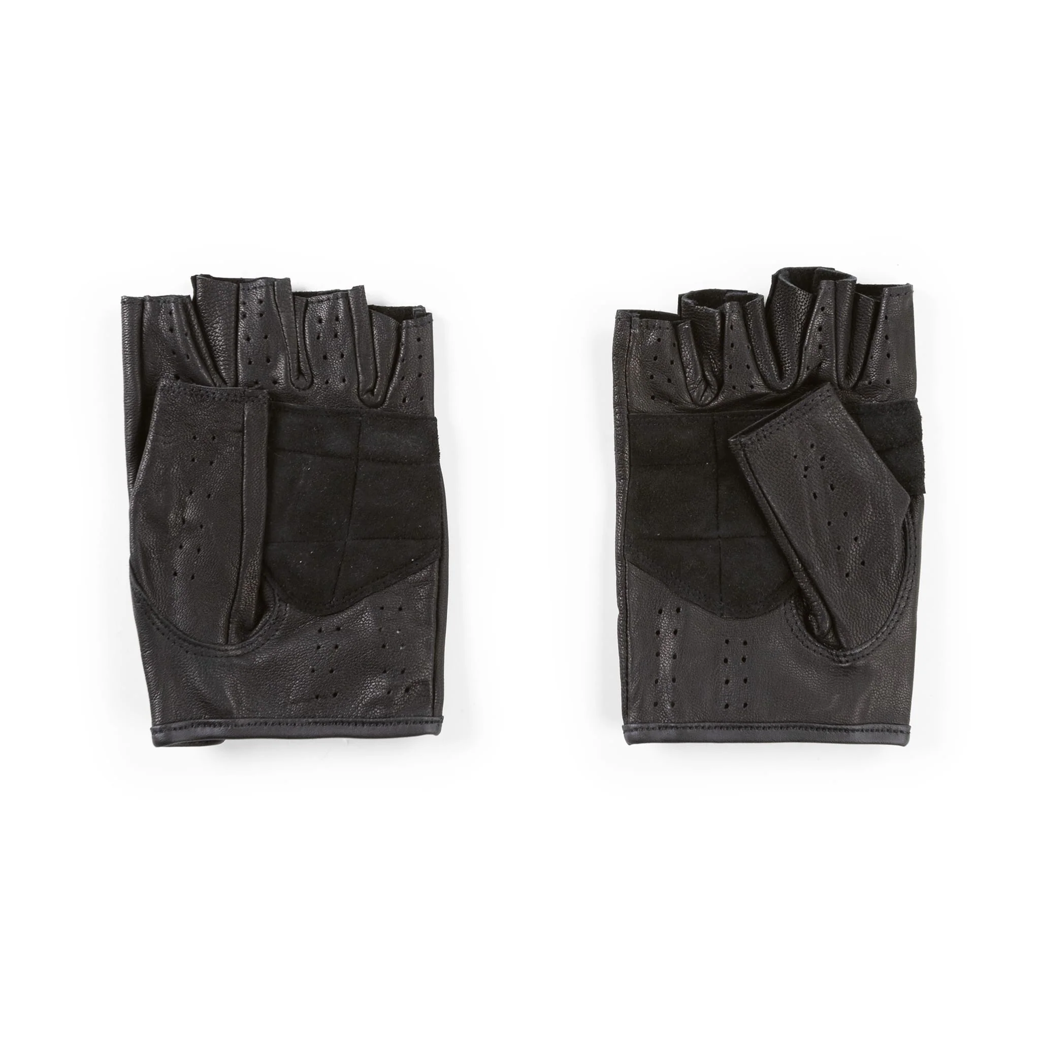 "Vodila" Leather Fingerless Driver Gloves - Image 5